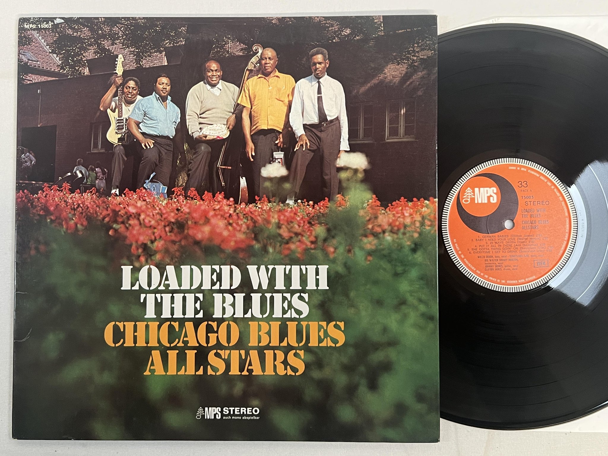 Omslagsbild för skivan CHICAGO BLUES ALLSTARS loaded with the blues LP -69 Fra MPS 15003