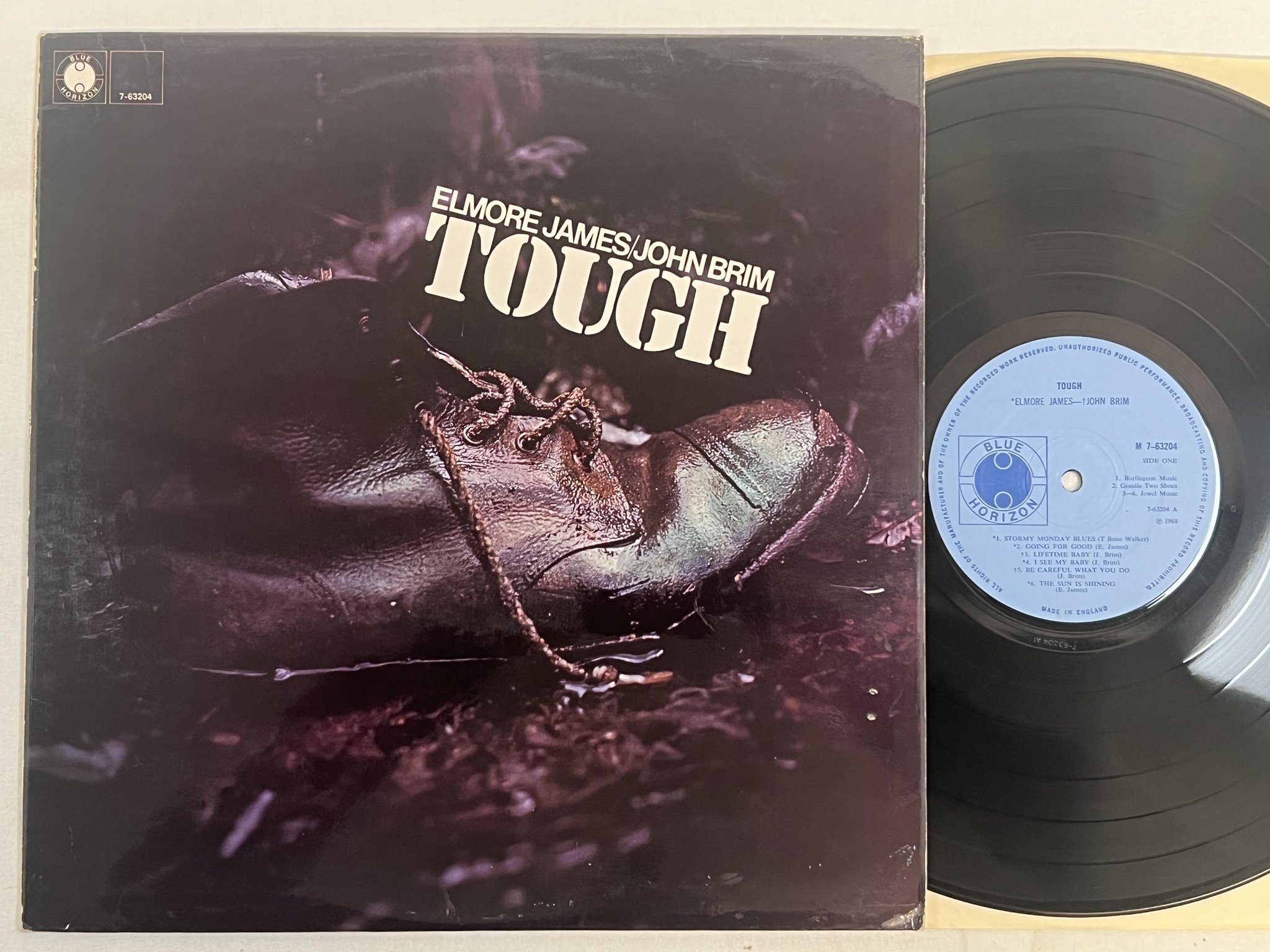 Omslagsbild för skivan ELMORE JAMES / JOHN BRIM touch LP -68 UK BLUE HORIZON M 7-63204