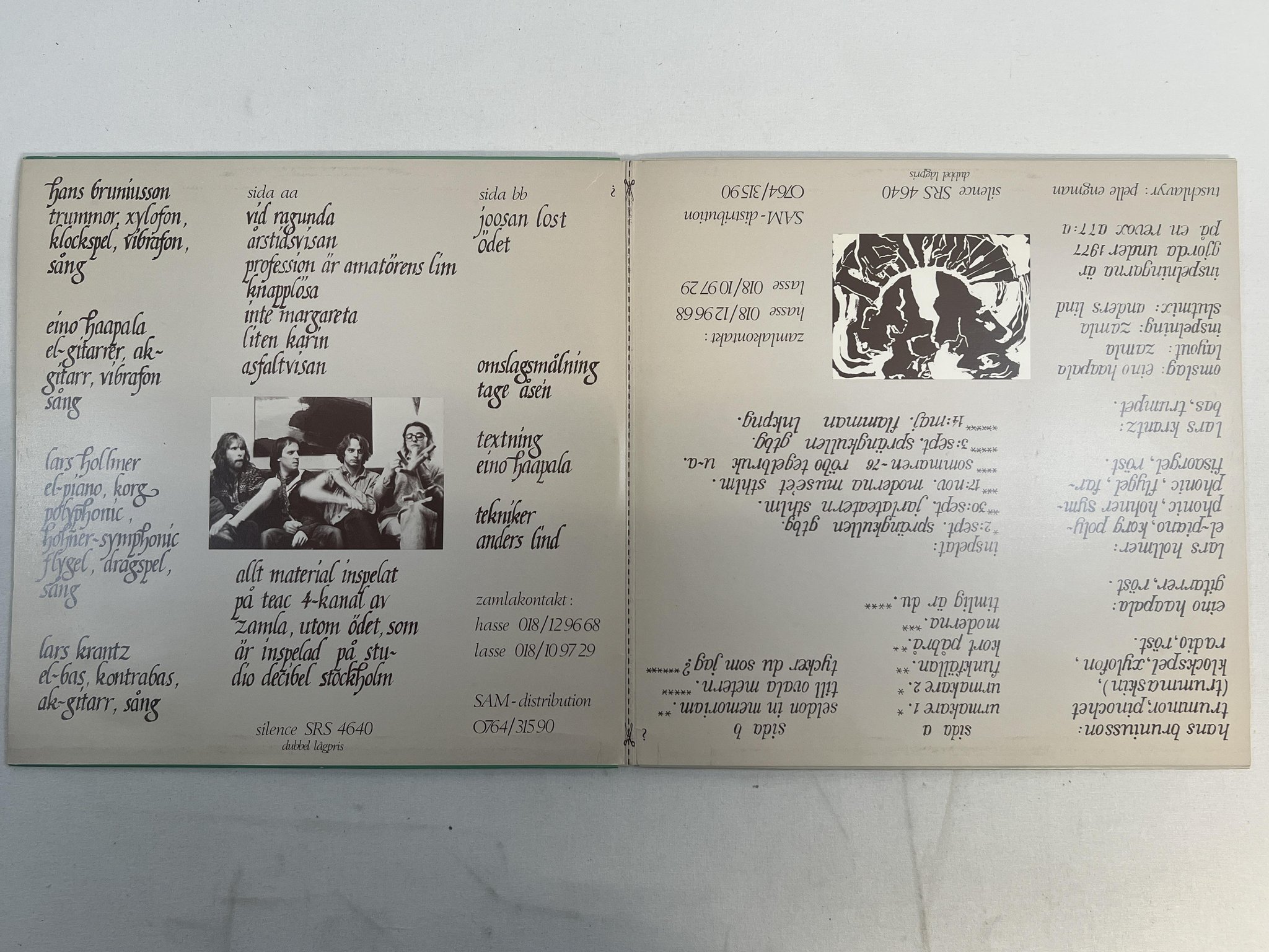 Omslagsbild för skivan ZAMLA MAMMAZ MANNA för äldre nybegynnare 2xLP 78 Swe SILENCE SRS 4640