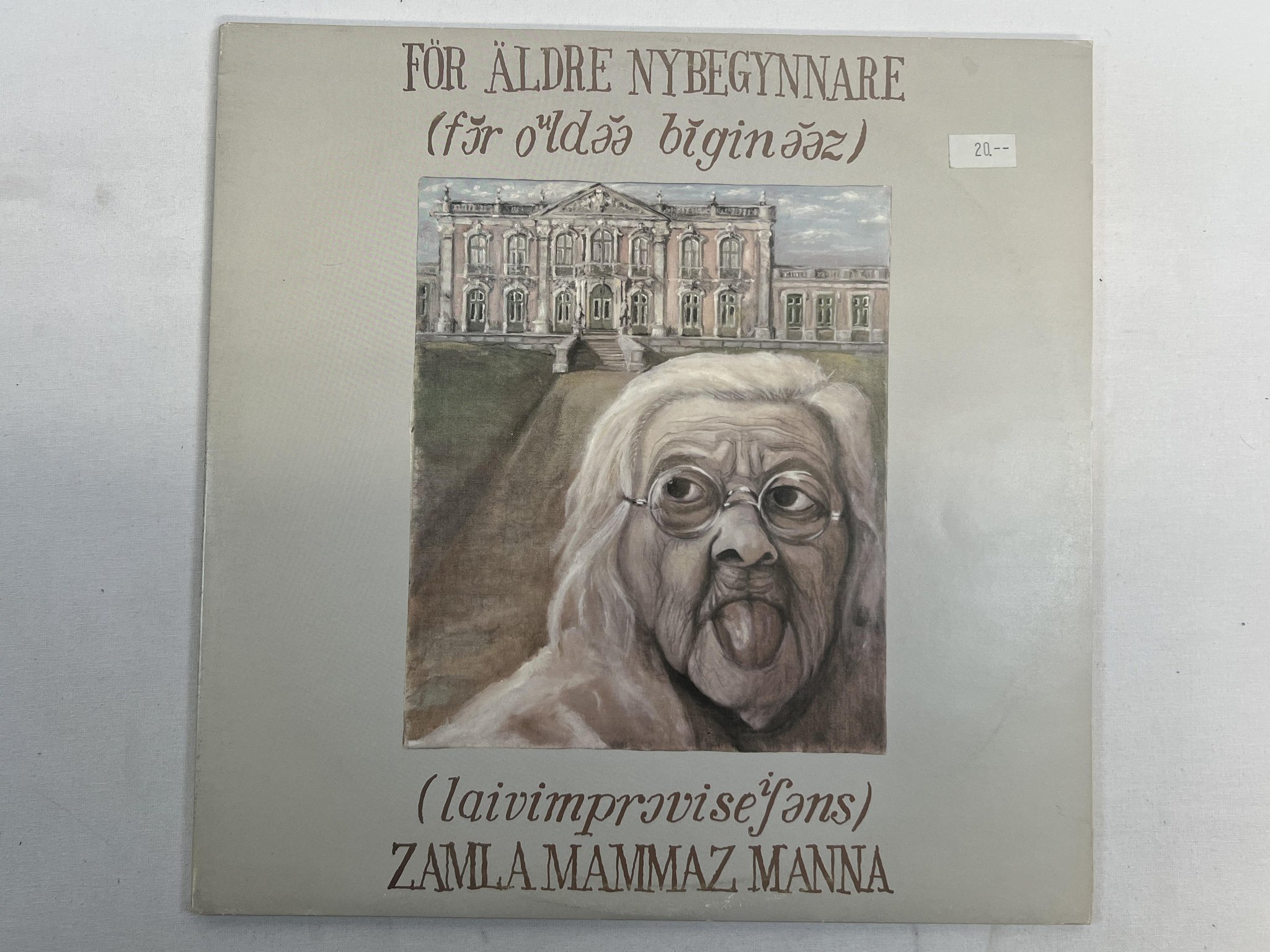 Omslagsbild för skivan ZAMLA MAMMAZ MANNA för äldre nybegynnare 2xLP 78 Swe SILENCE SRS 4640