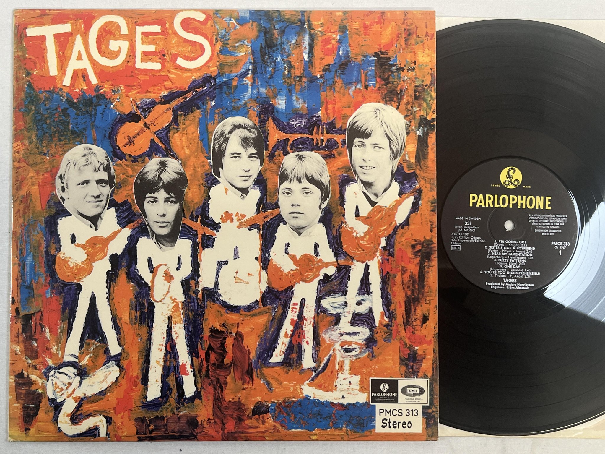 Omslagsbild för skivan TAGES contrast LP -67 Swe PARLOPHONE PMCS 313