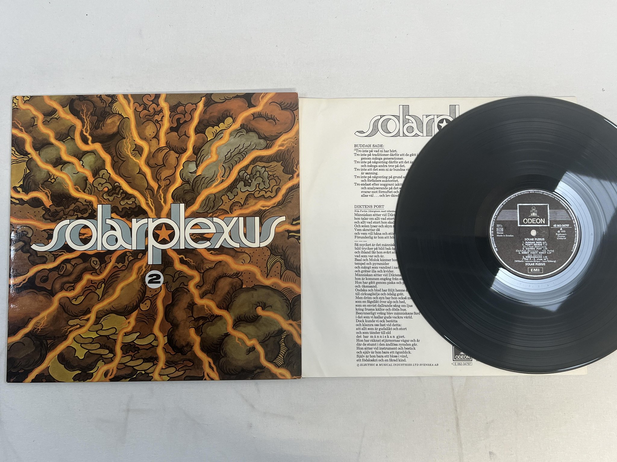 Omslagsbild för skivan SOLAR PLEXUS II LP -73 Swe HARVEST 4E 062-34797