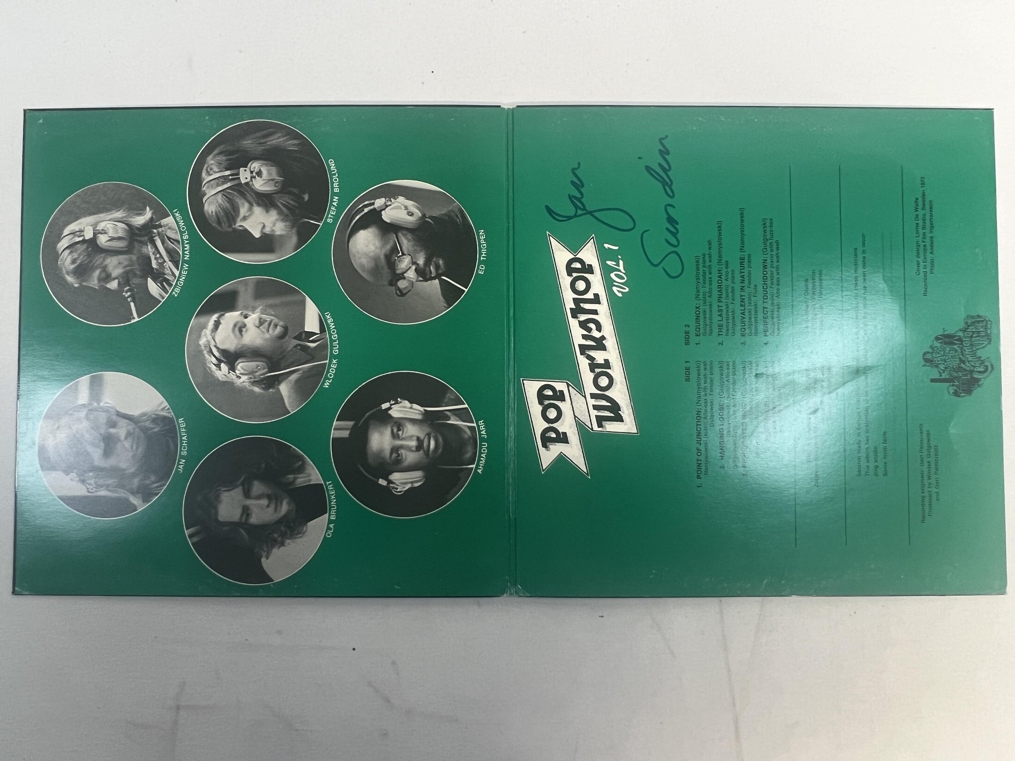 Omslagsbild för skivan POP WORKSHOP VOL 1 LP -73 Swe GRAMMOFONVERKET EFG-7350 ** FUNKY JAZZ **