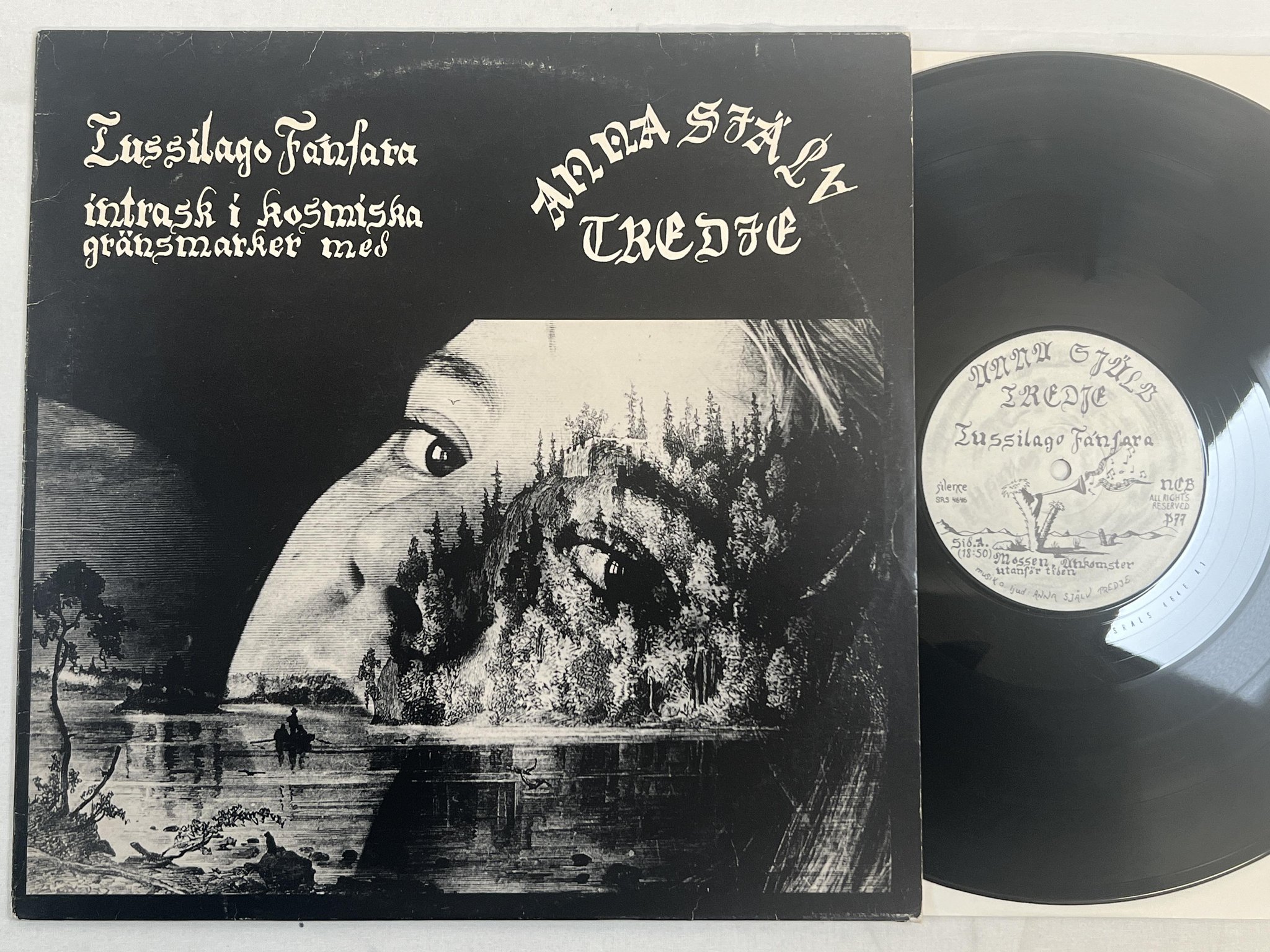 Omslagsbild för skivan ANNA SJÄLV TREDJE Tussilago Fánfara LP -77 Swe SILENCE SRS 4646 *** R A R E ***