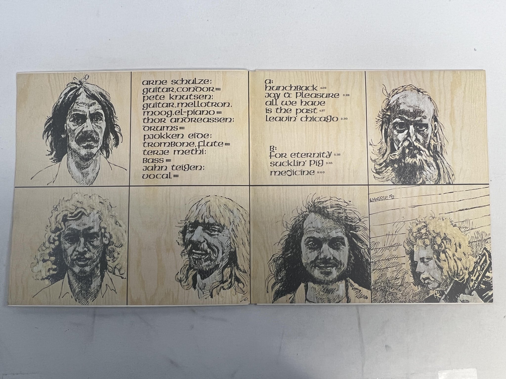 Omslagsbild för skivan POPOL VUH s/t LP -72 Norway POLYDOR 2923 009 *** RARE PROG ***