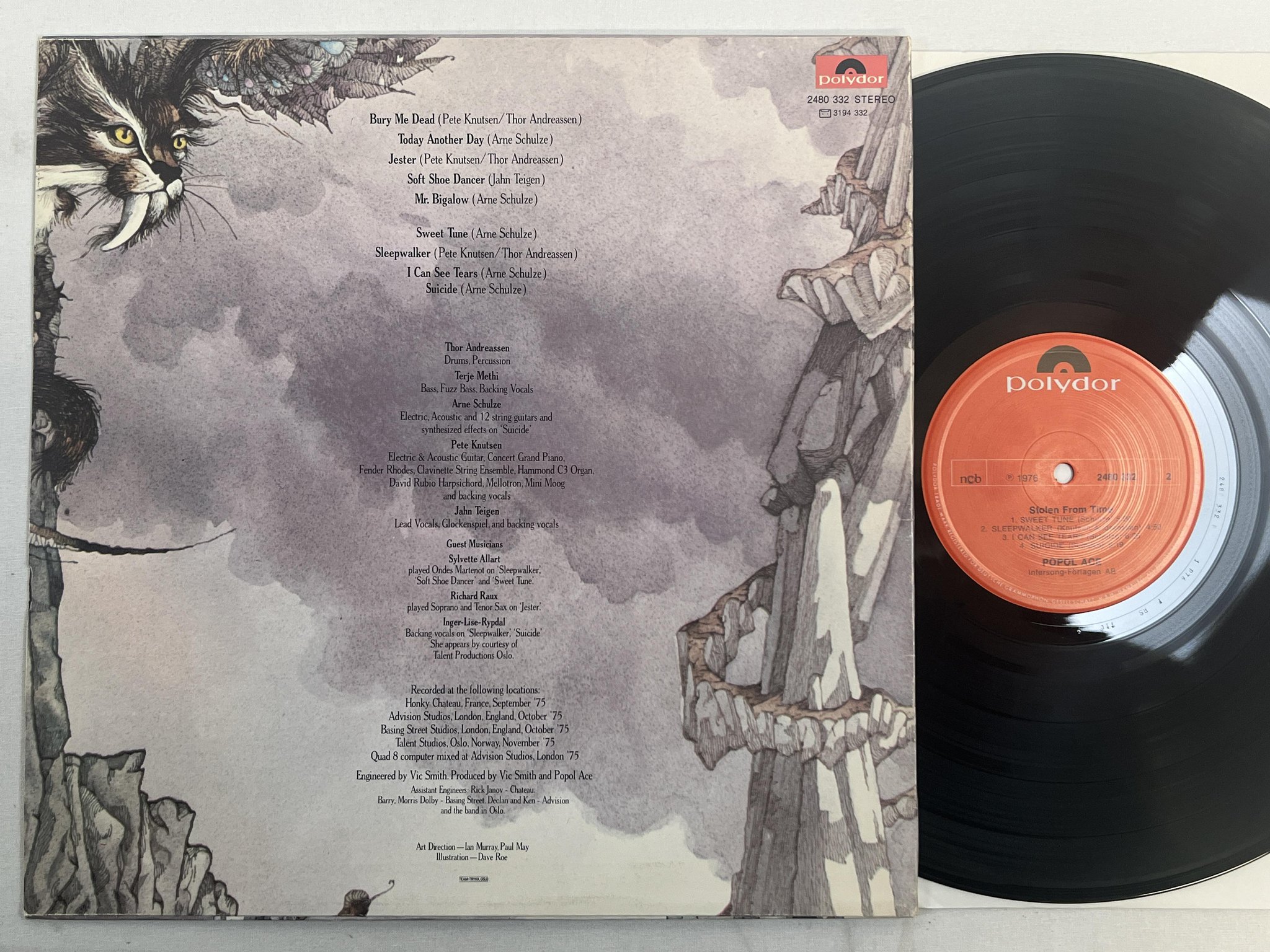 Omslagsbild för skivan POPOL ACE Stolen From Time LP -75 POLYDOR 2480 332 *** PROG ***