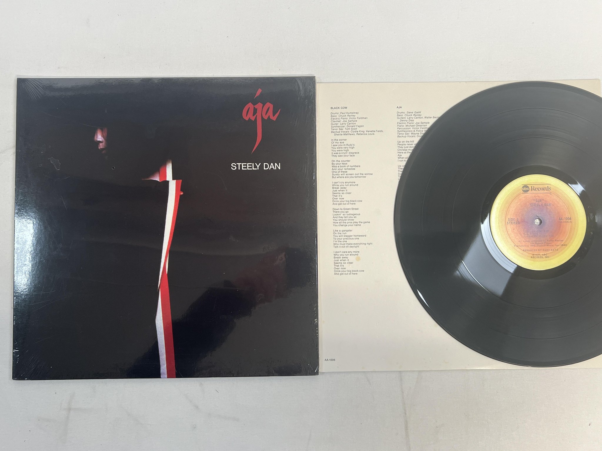 Omslagsbild för skivan STEELY DAN aja LP -77 US ABC AA-1006