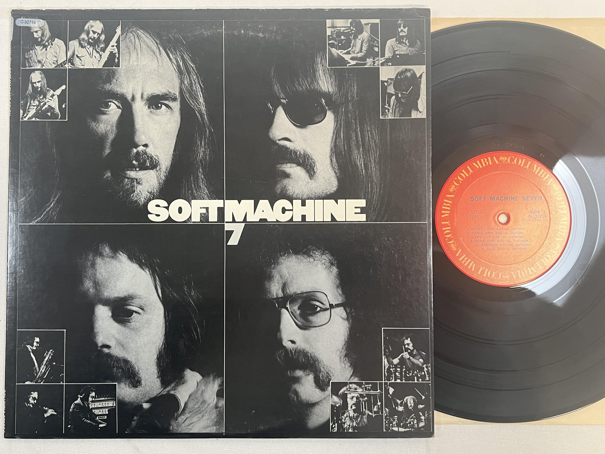 Omslagsbild för skivan SOFT MACHINE seven LP -74 US COLUMBIA C 32716