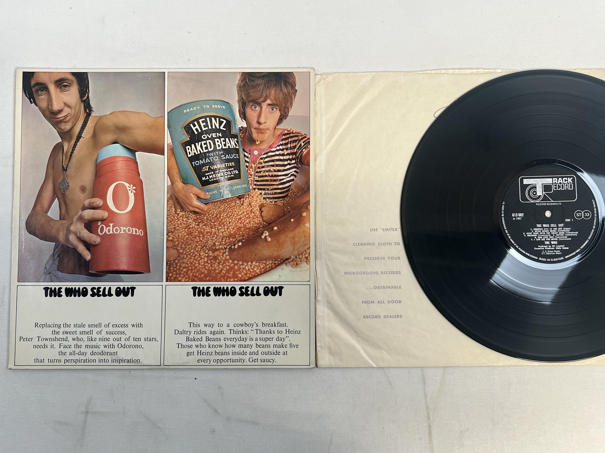 Omslagsbild för skivan THE WHO the who sell out LP -67 UK TRACK 613 002