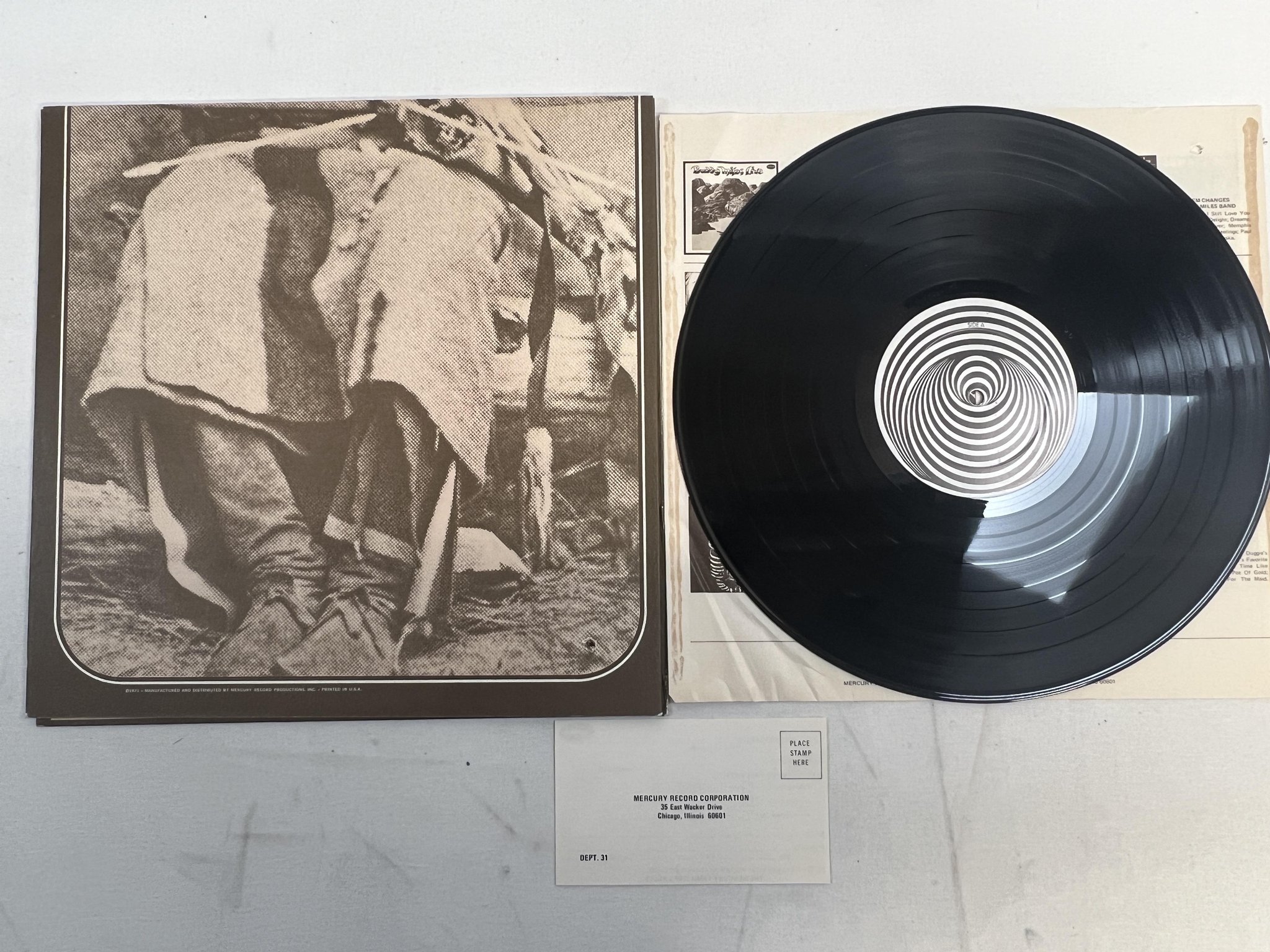 Omslagsbild för skivan IAN MATTHEWS Tigers Will Survive LP -72 US VERTIGO swirl VEL 1010