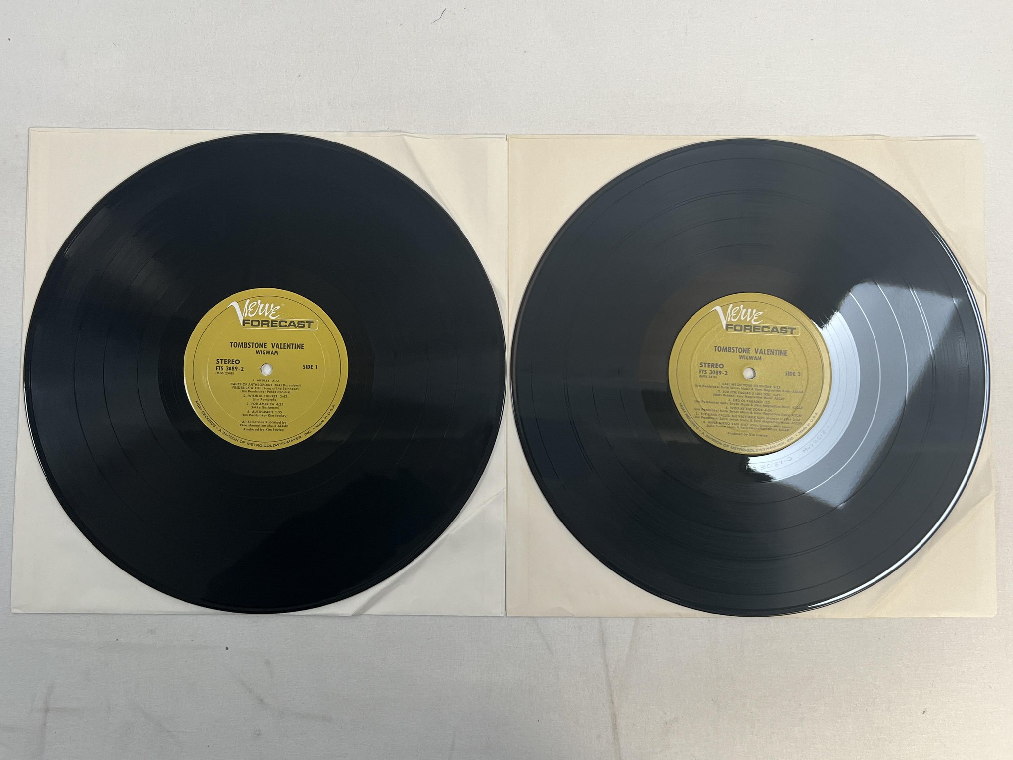 Omslagsbild för skivan WIGWAM tombstone valentine 2xLP -71 US VERVE FORECAST FTS 3089-2 ** PROG **