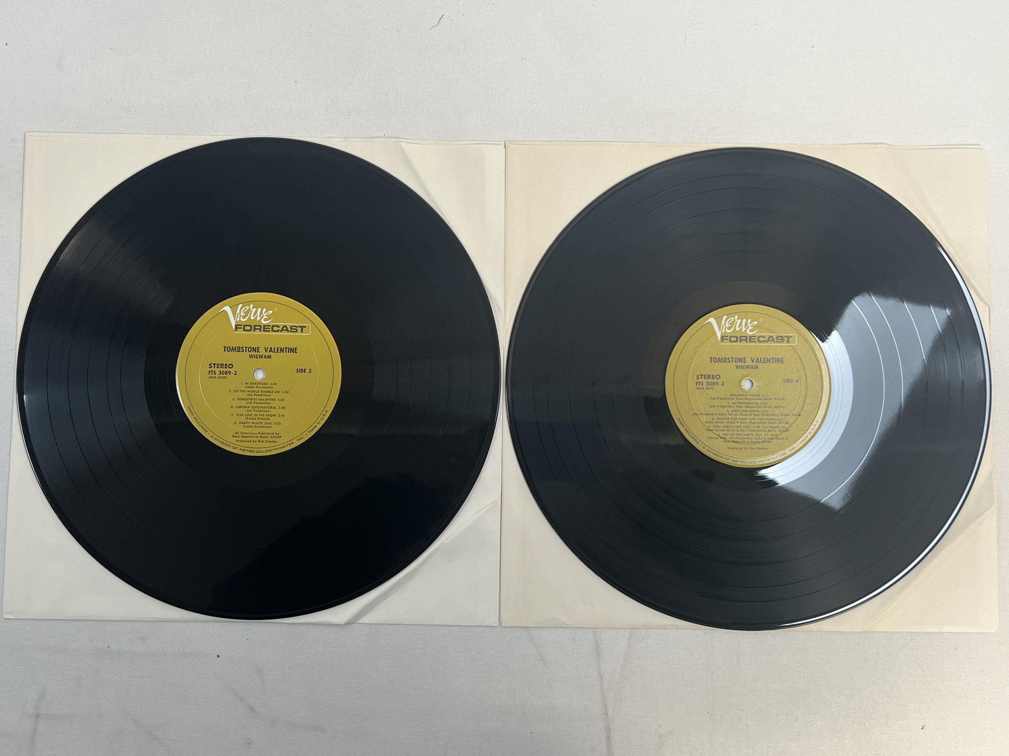 Omslagsbild för skivan WIGWAM tombstone valentine 2xLP -71 US VERVE FORECAST FTS 3089-2 ** PROG **