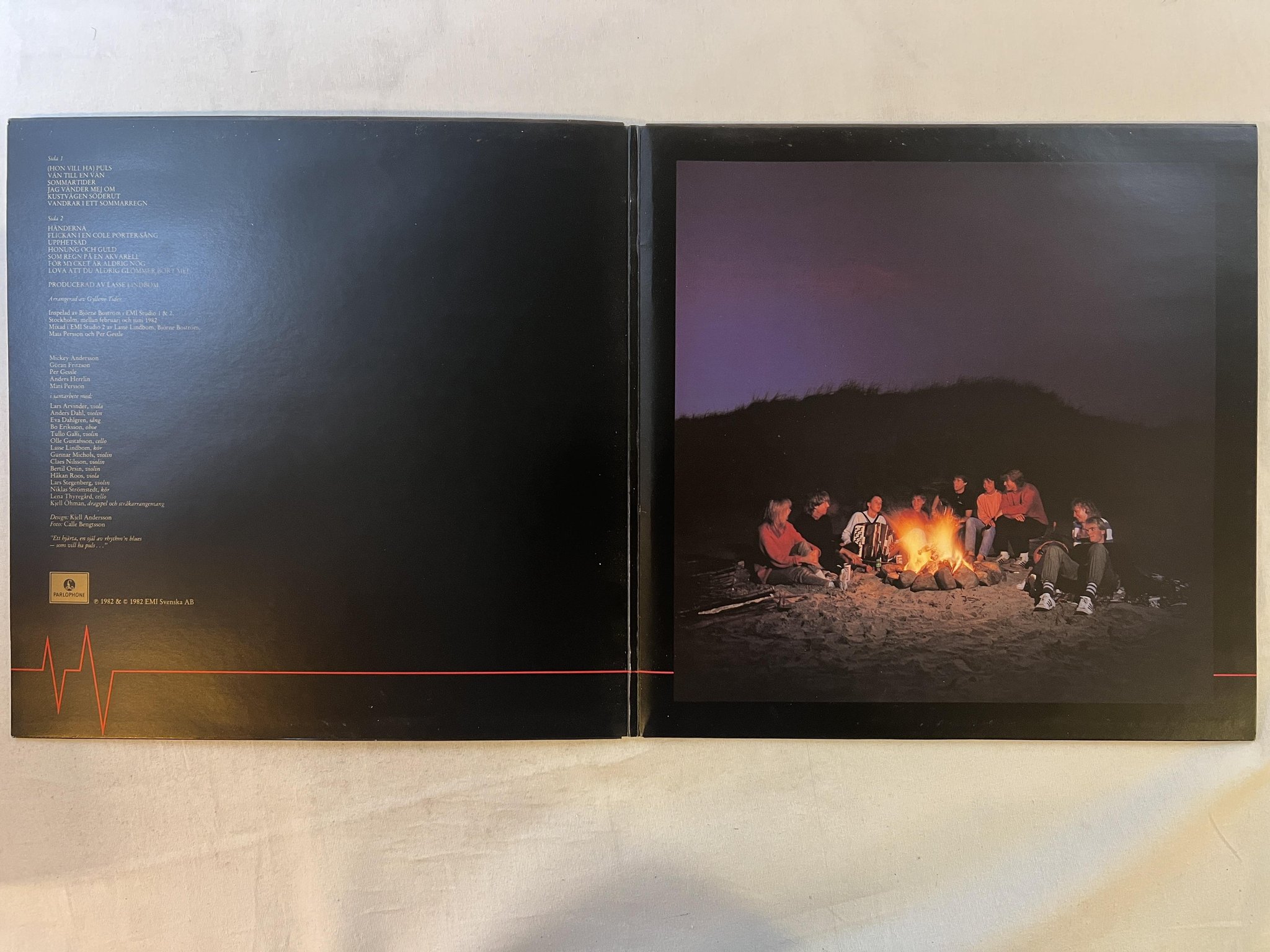 Omslagsbild för skivan GYLLENE TIDER puls LP -82 Swe PARLOPHONE 7C 062-35935