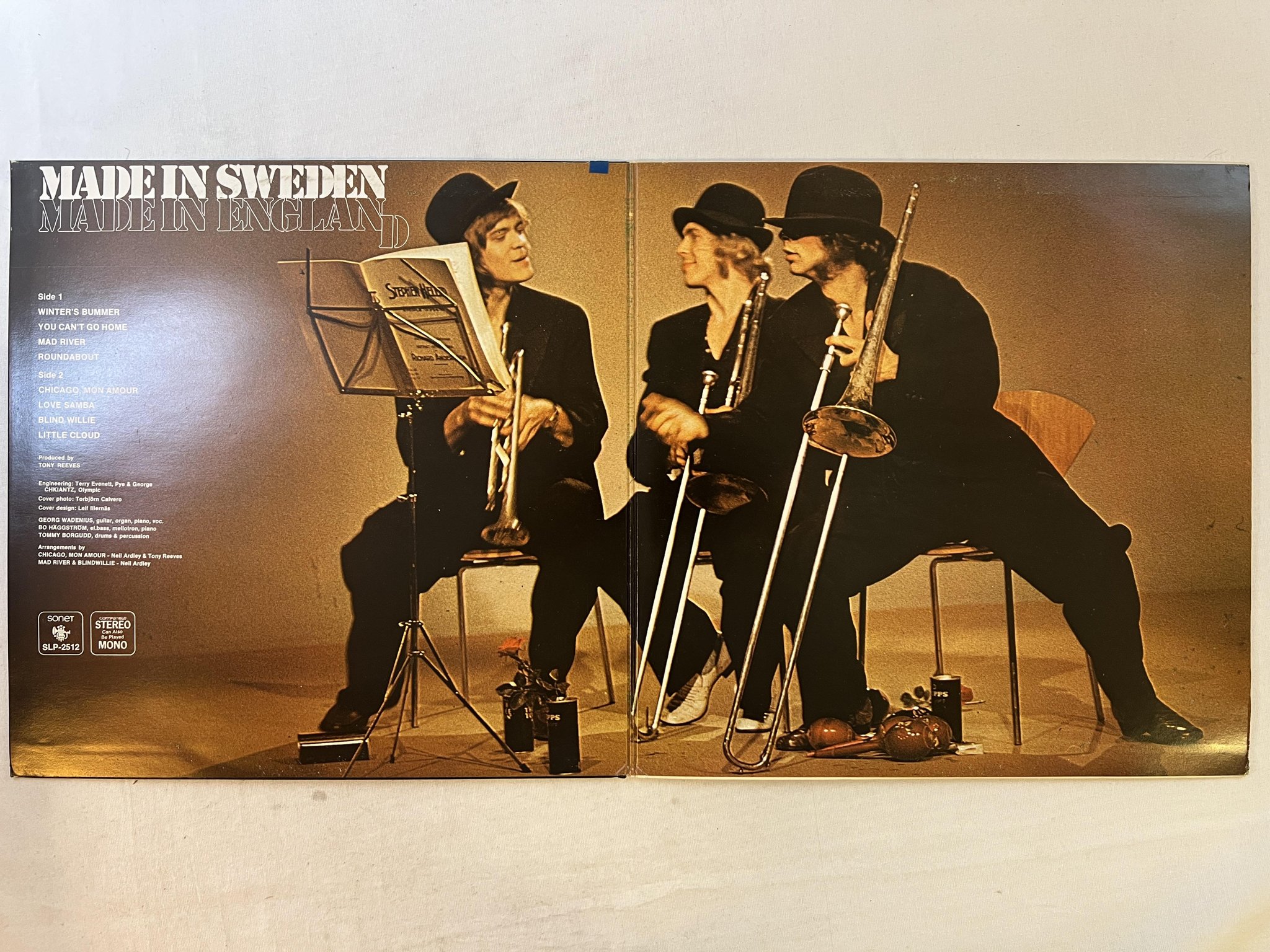 Omslagsbild för skivan MADE IN SWEDEN made in England LP -70 Swe SONET SLP 2512