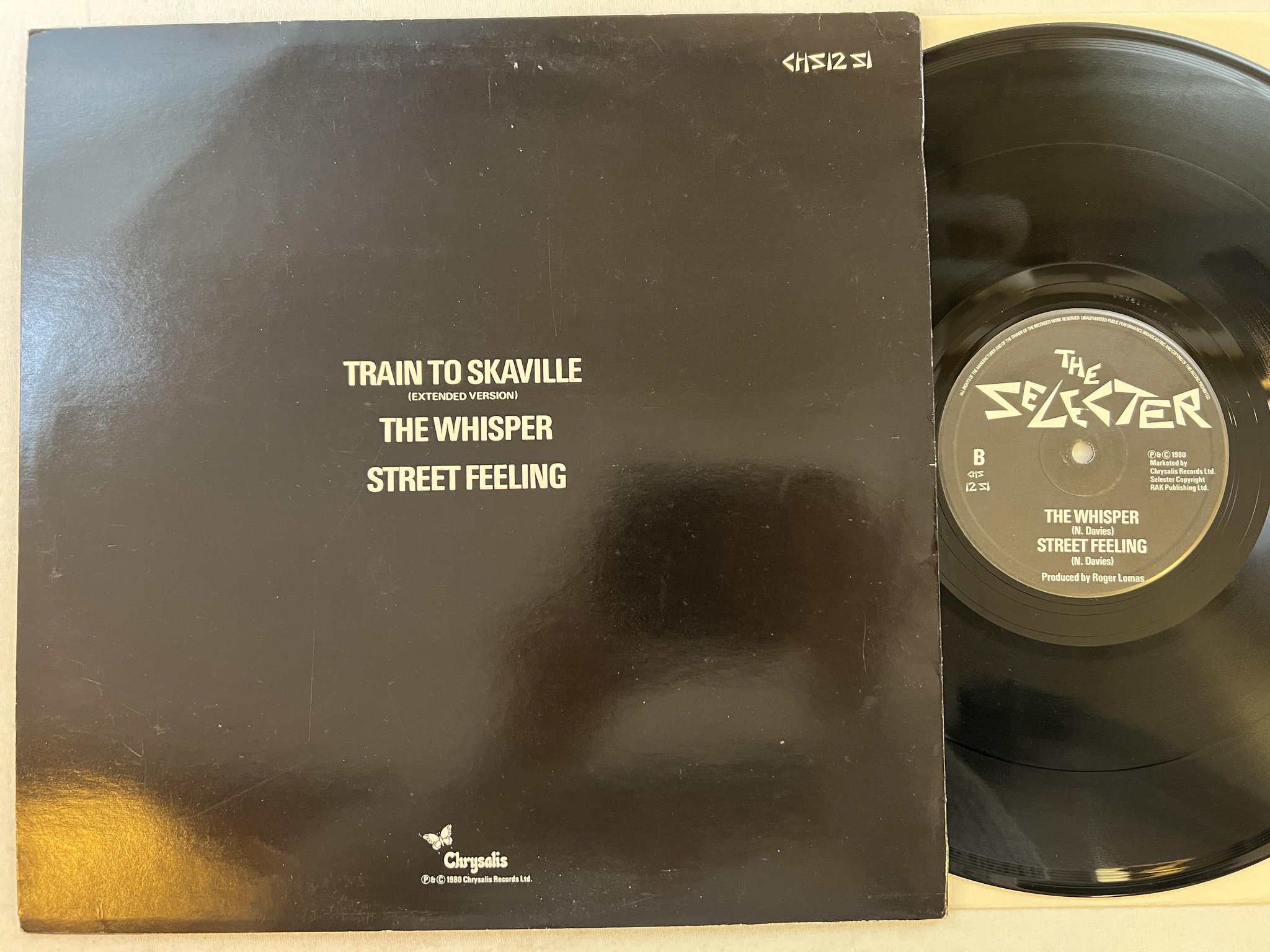 Omslagsbild för skivan THE SELECTER train to skaville 12"single -80 UK CHRYSALIS CHS 12 S1