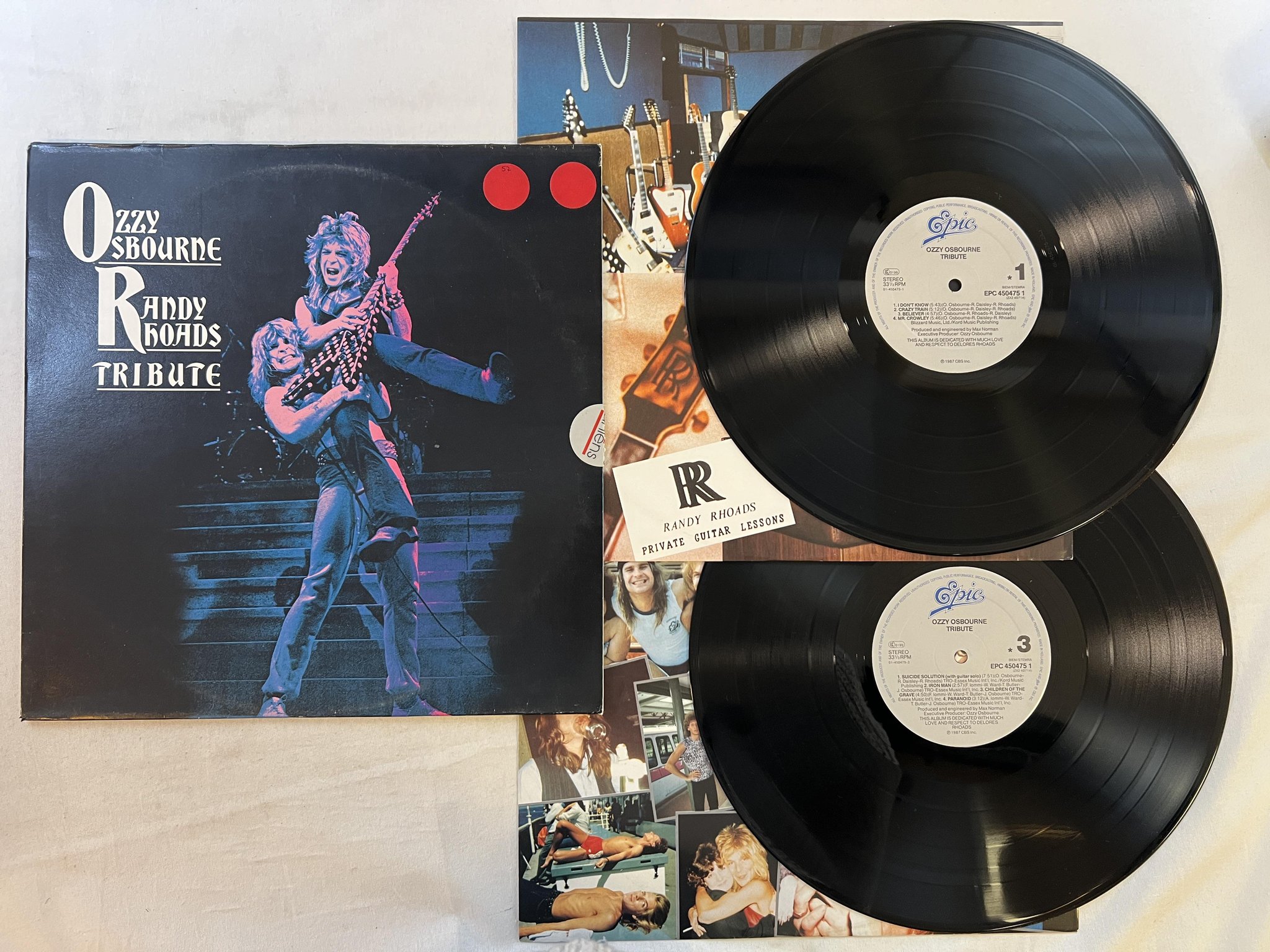 Omslagsbild för skivan OZZY OSBOURNE tribute 2xLP -87 Hol EPIC EPC 450475-1