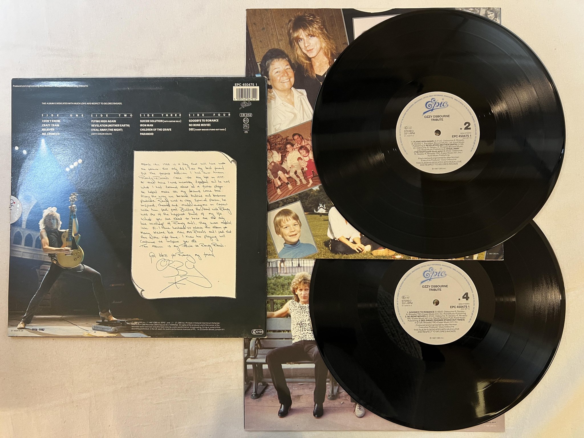 Omslagsbild för skivan OZZY OSBOURNE tribute 2xLP -87 Hol EPIC EPC 450475-1