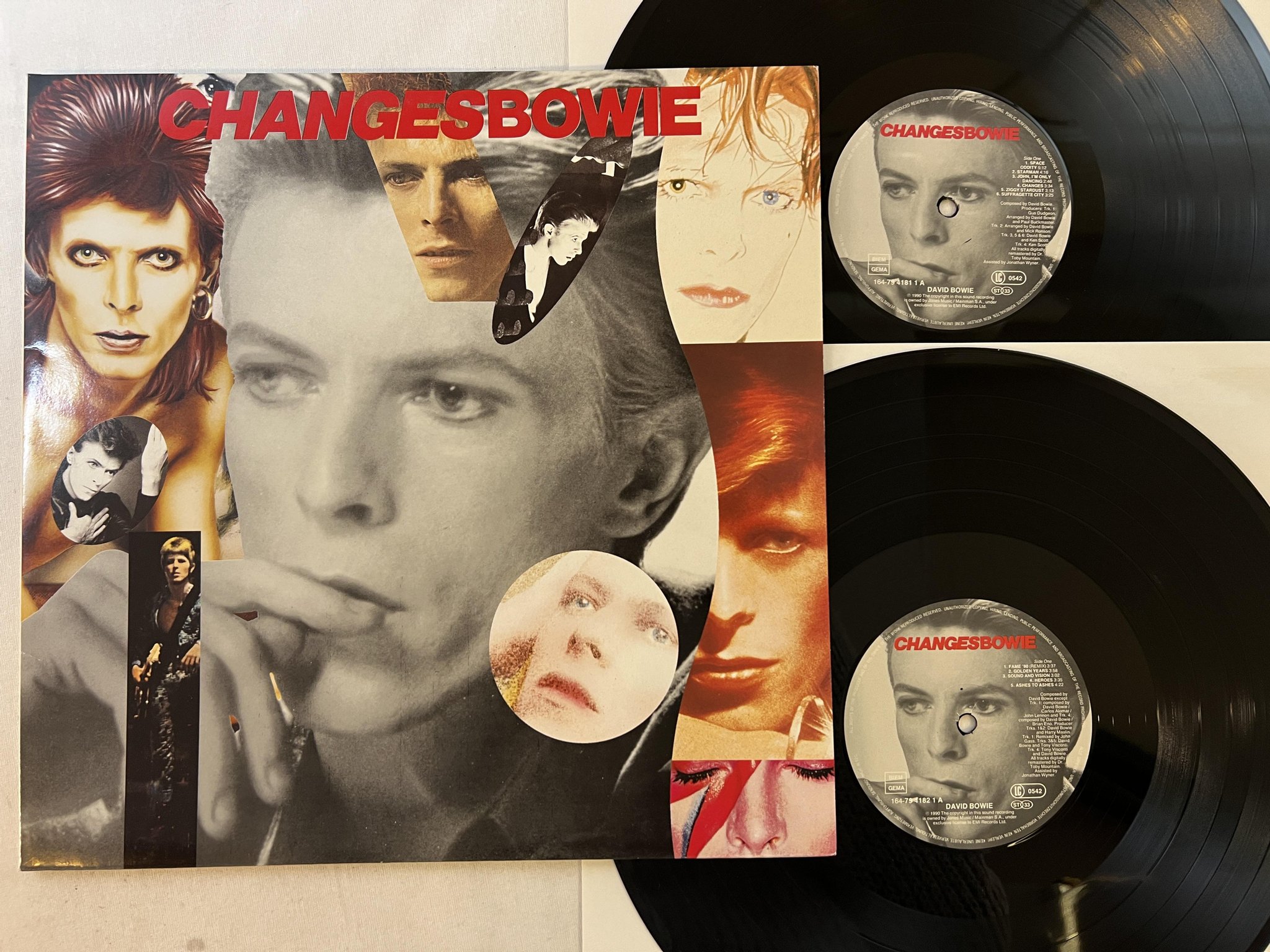 Omslagsbild för skivan DAVID BOWIE changesbowie 2xLP -90 EMI 2 LP 164 7 94180 1