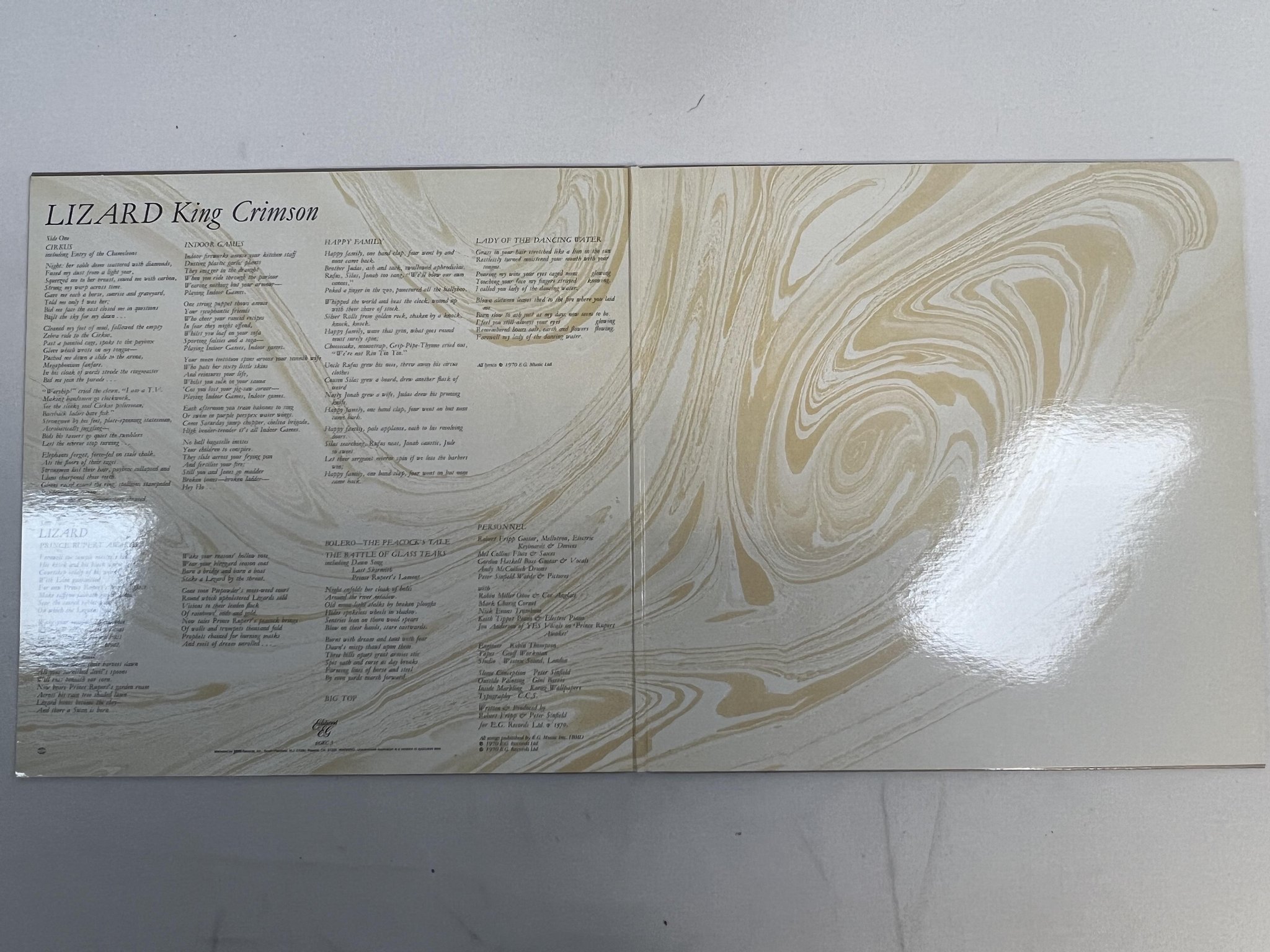 Omslagsbild för skivan KING CRIMSON Lizard LP -87 US EDITIONS EG EGKC3 ** half-speed mastered **