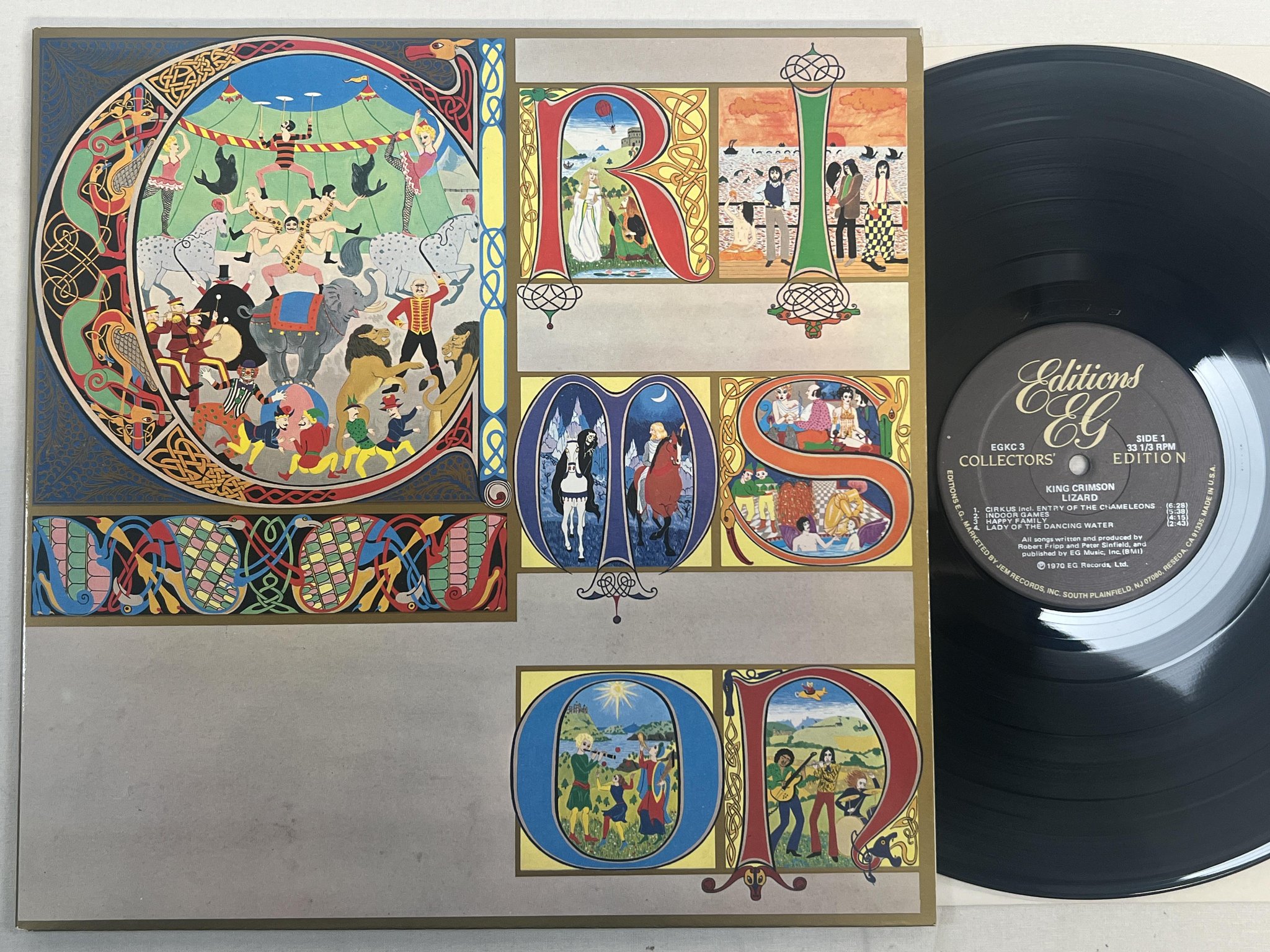 Omslagsbild för skivan KING CRIMSON Lizard LP -87 US EDITIONS EG EGKC3 ** half-speed mastered **