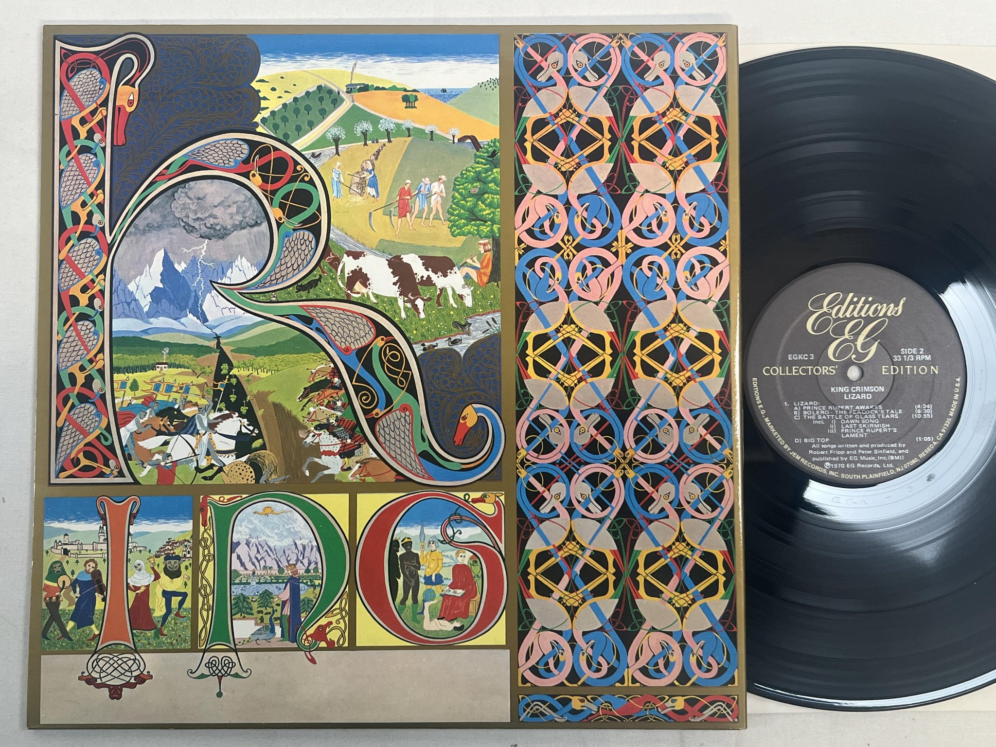 Omslagsbild för skivan KING CRIMSON Lizard LP -87 US EDITIONS EG EGKC3 ** half-speed mastered **