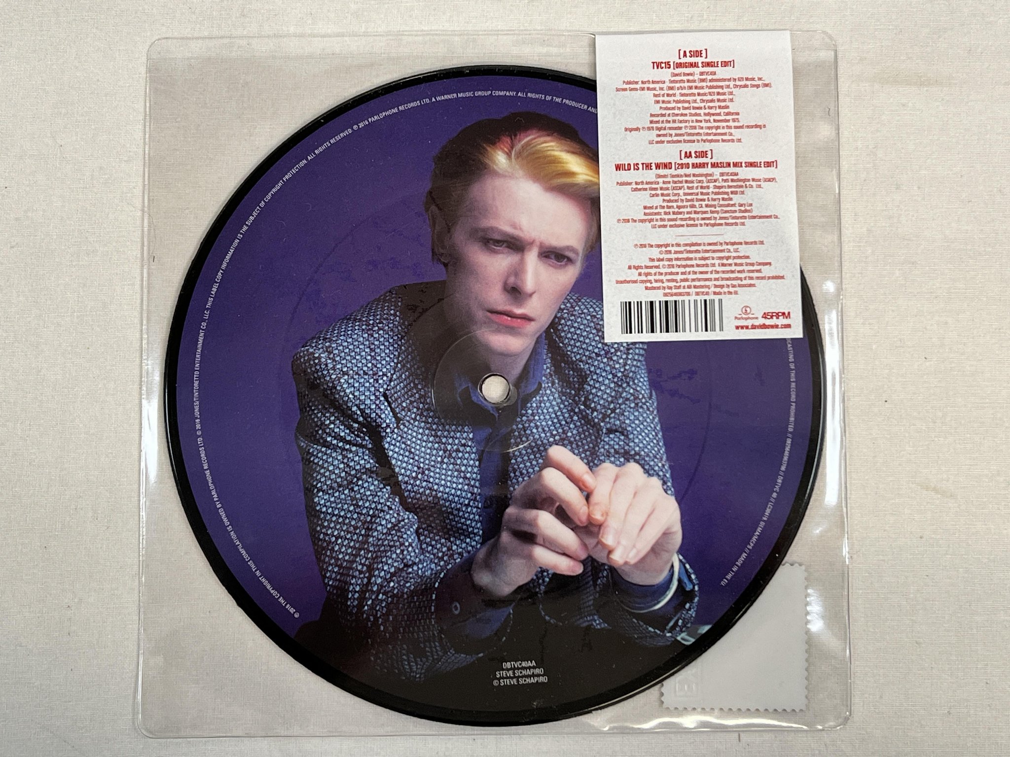 Omslagsbild för skivan DAVID BOWIE TVC 15 7" picture disc 2016 PARLOPHONE DBTVC40 ** RSD **