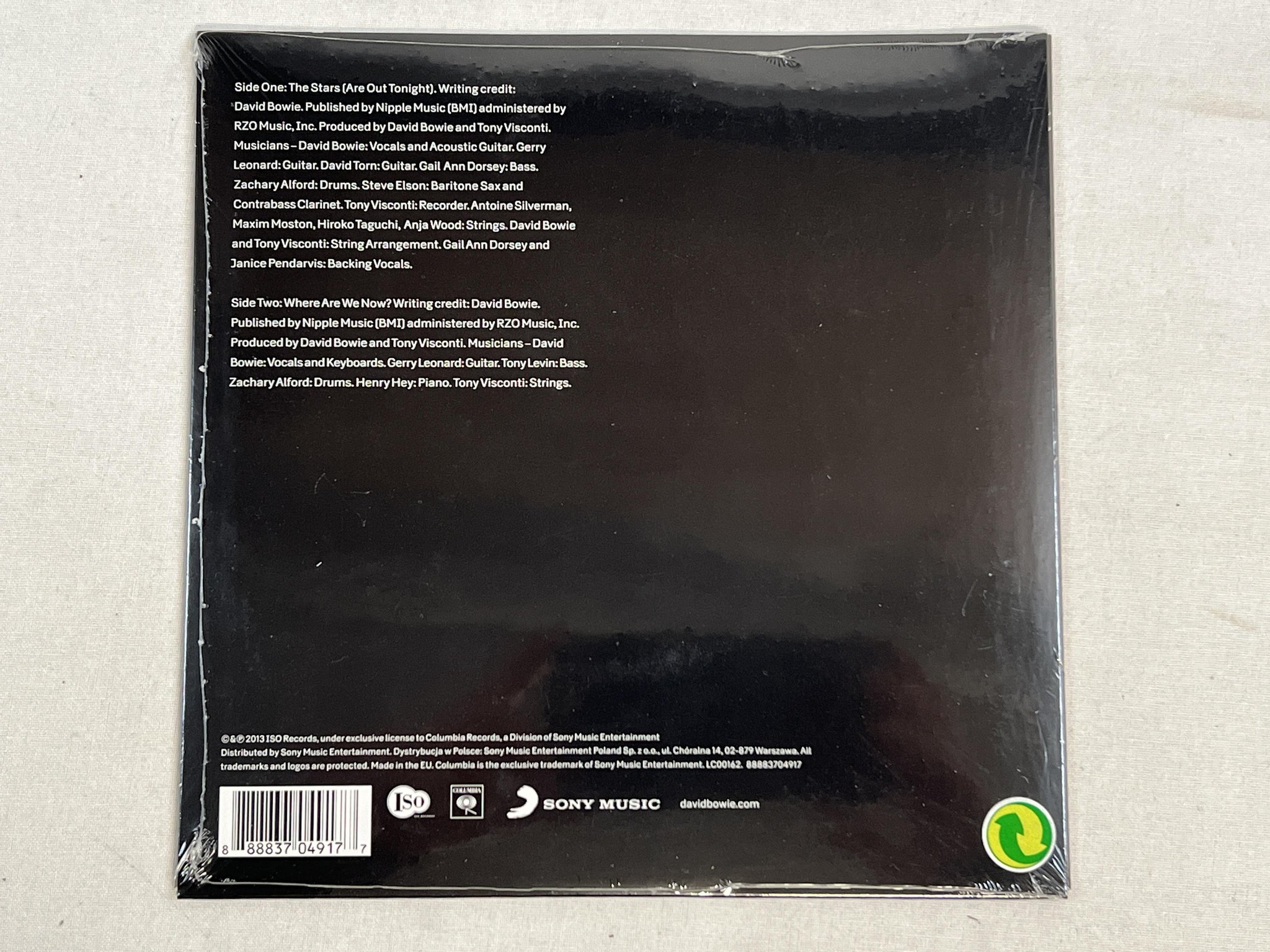 Omslagsbild för skivan DAVID BOWIE The Stars 7" 2013 ISO 88883704917 *** RSD / Sealed ***