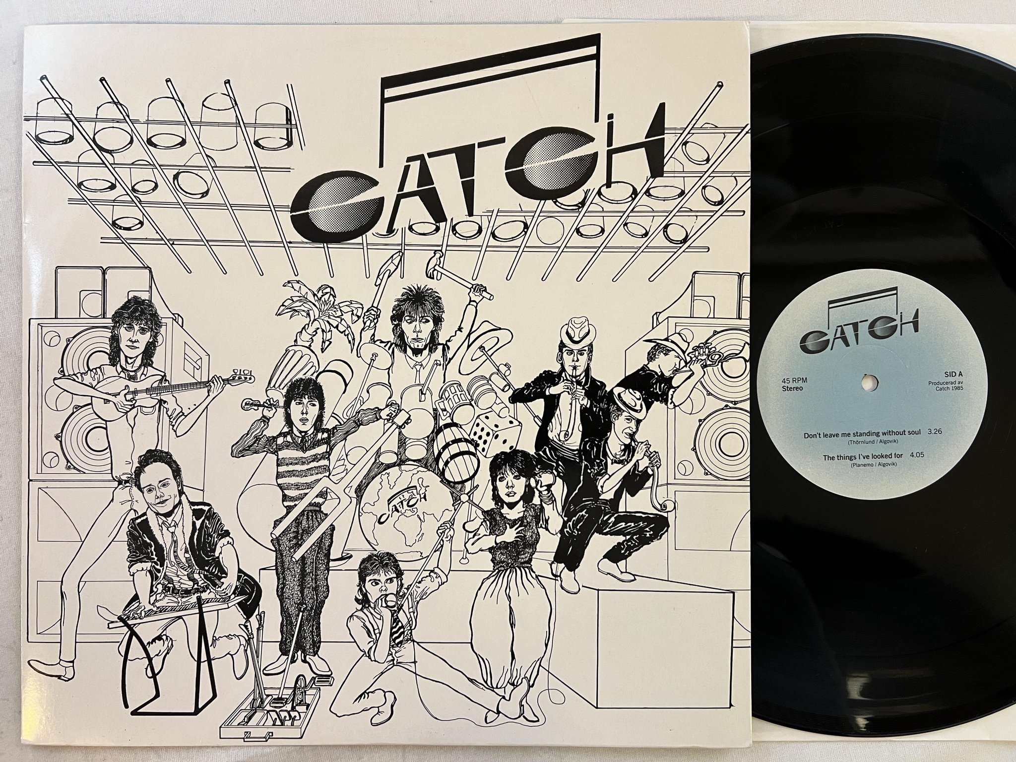 Omslagsbild för skivan CATCH s/t 12"EP -85 private swedish modern soul & AOR ** RARE **