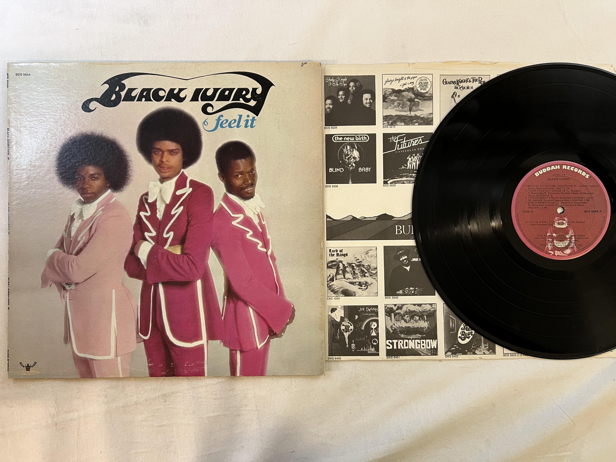 Omslagsbild för skivan BLACK IVORY feel it LP -75 BUDDAH bds 5644