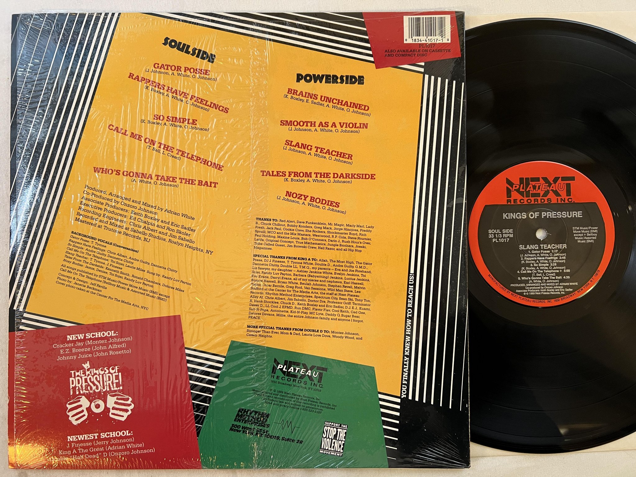 Omslagsbild för skivan KINGS OF PREASSURE slang teacher LP -89 US NEXT PLATEAU PL1017
