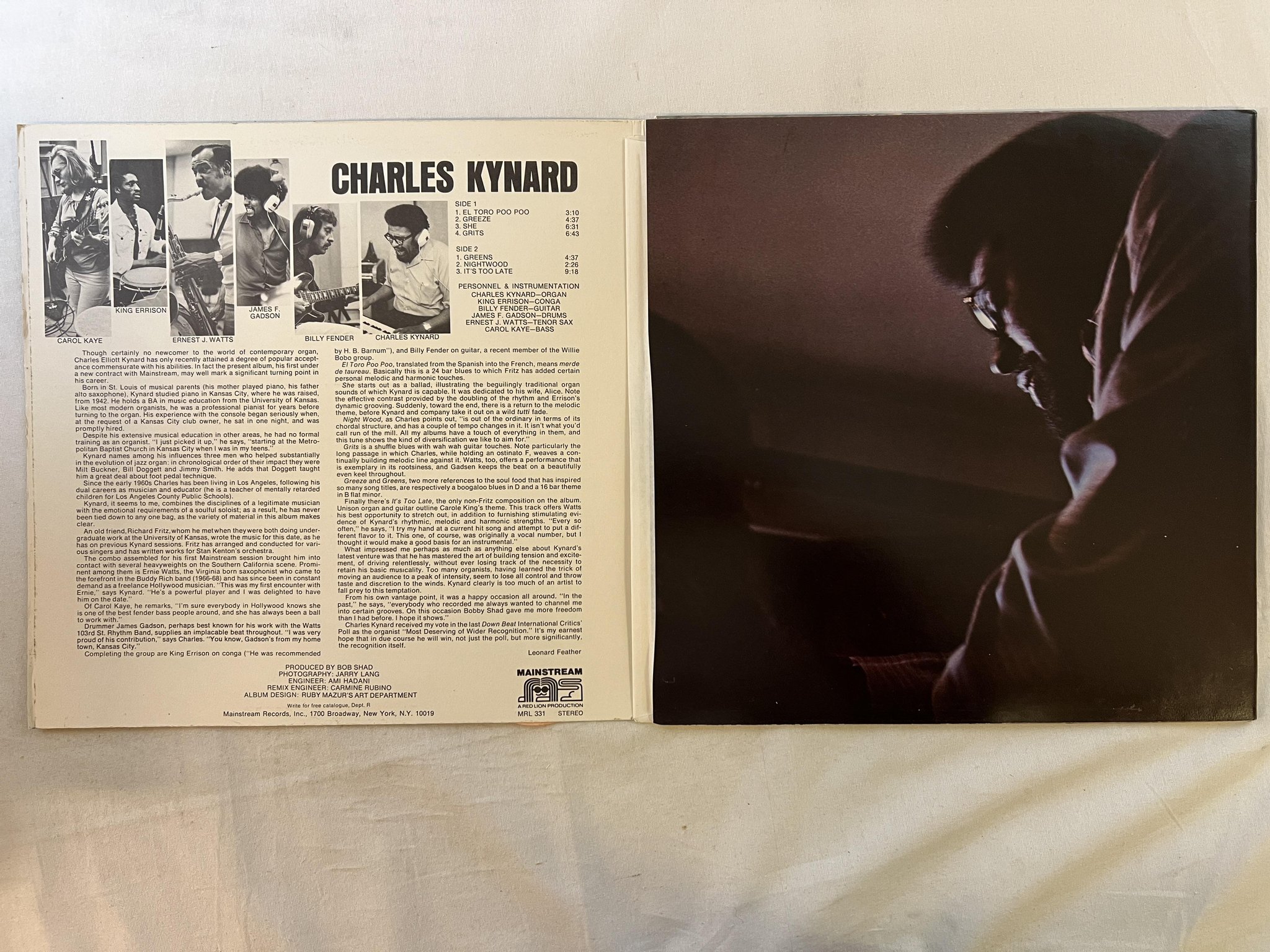 Omslagsbild för skivan CHARLES KYNARD s/t LP -71 US MAINSTREAM MRL 331 *** rare soul-jazz ***