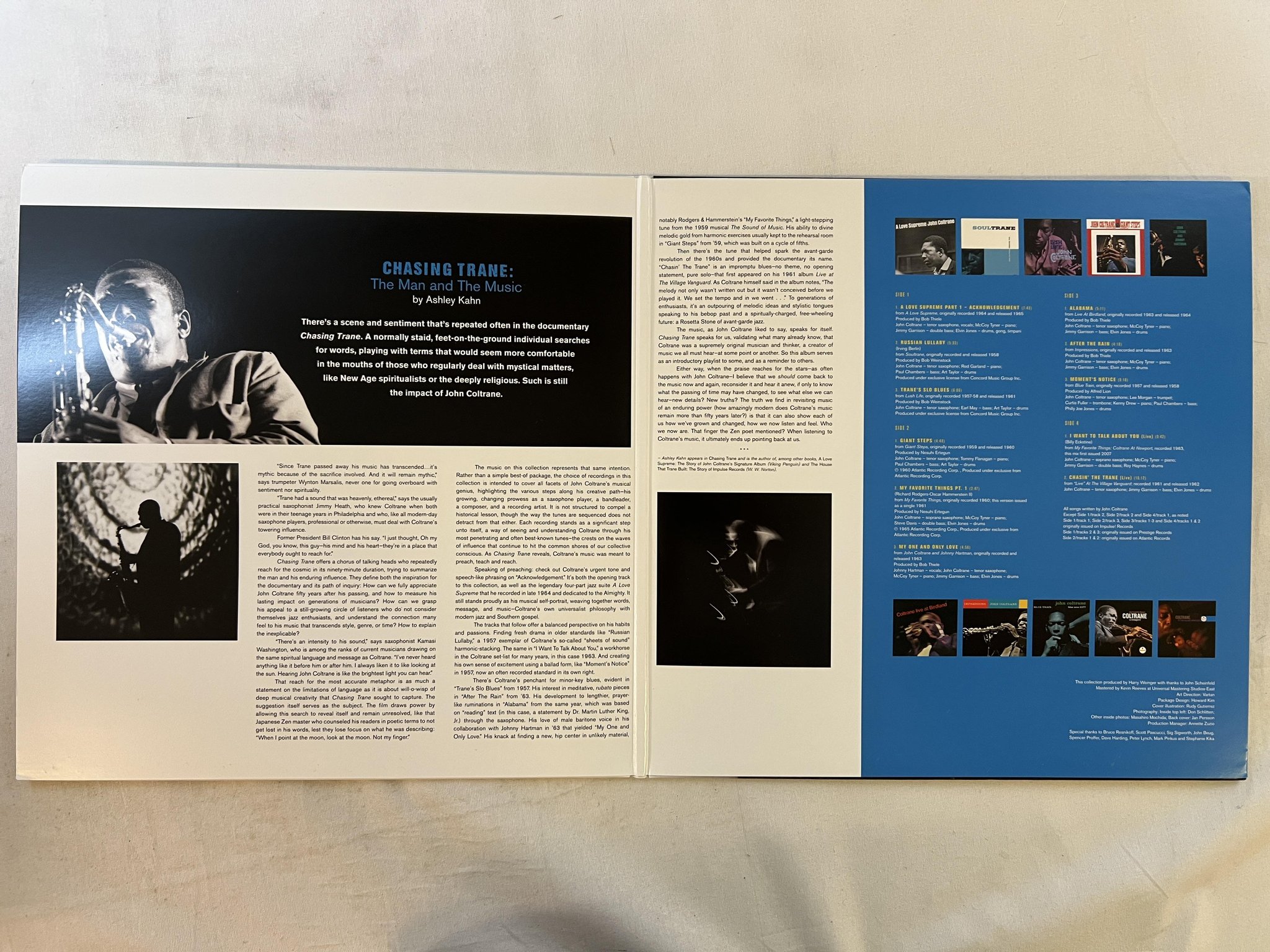 Omslagsbild för skivan JOHN COLTRANE Chasing Trane - The John Coltrane Documentary 2xLP 2018 IMPULSE