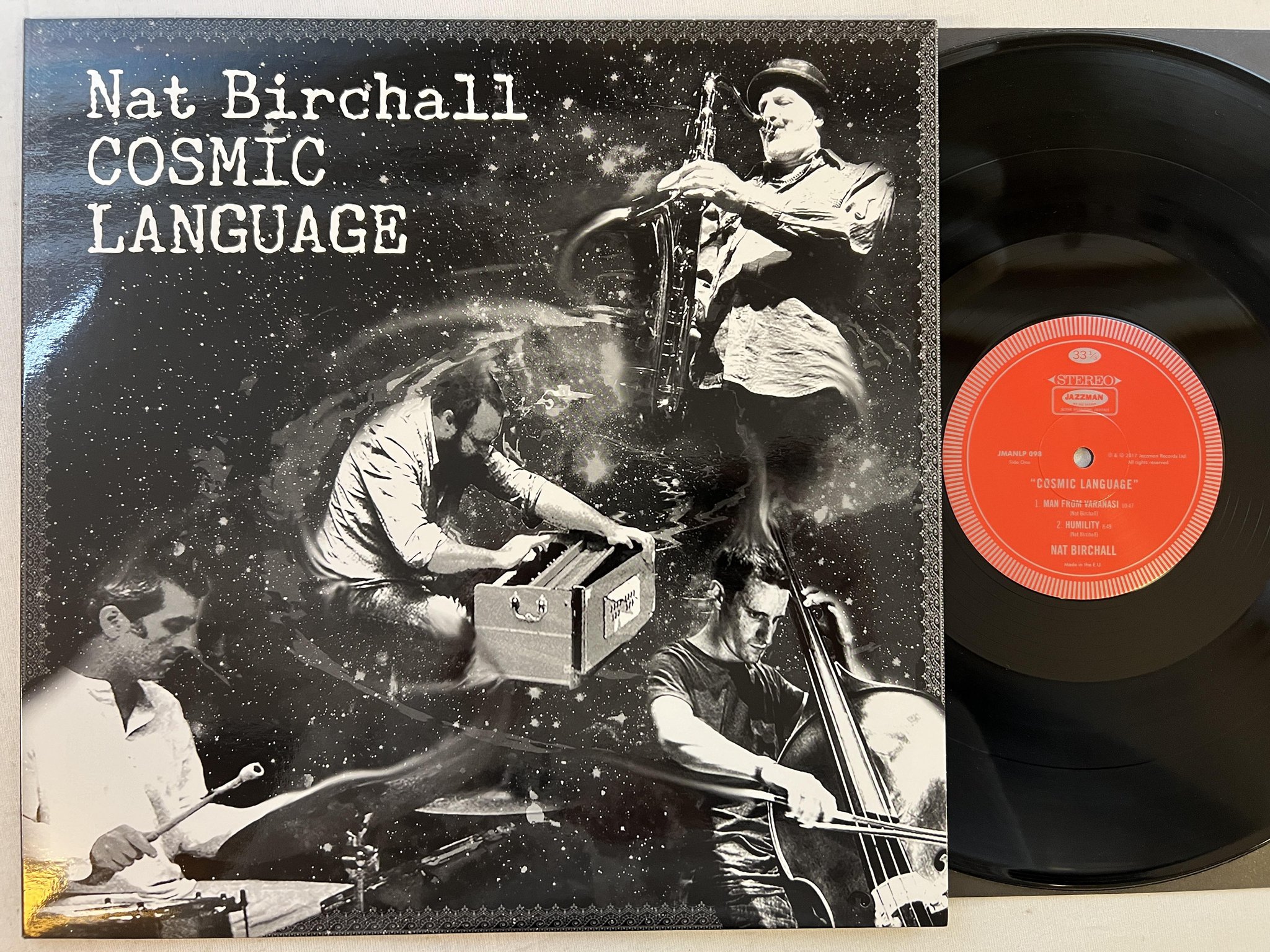 Omslagsbild för skivan NAT BIRCHALL Cosmic Language LP 2018 jazzman jmanlp 098