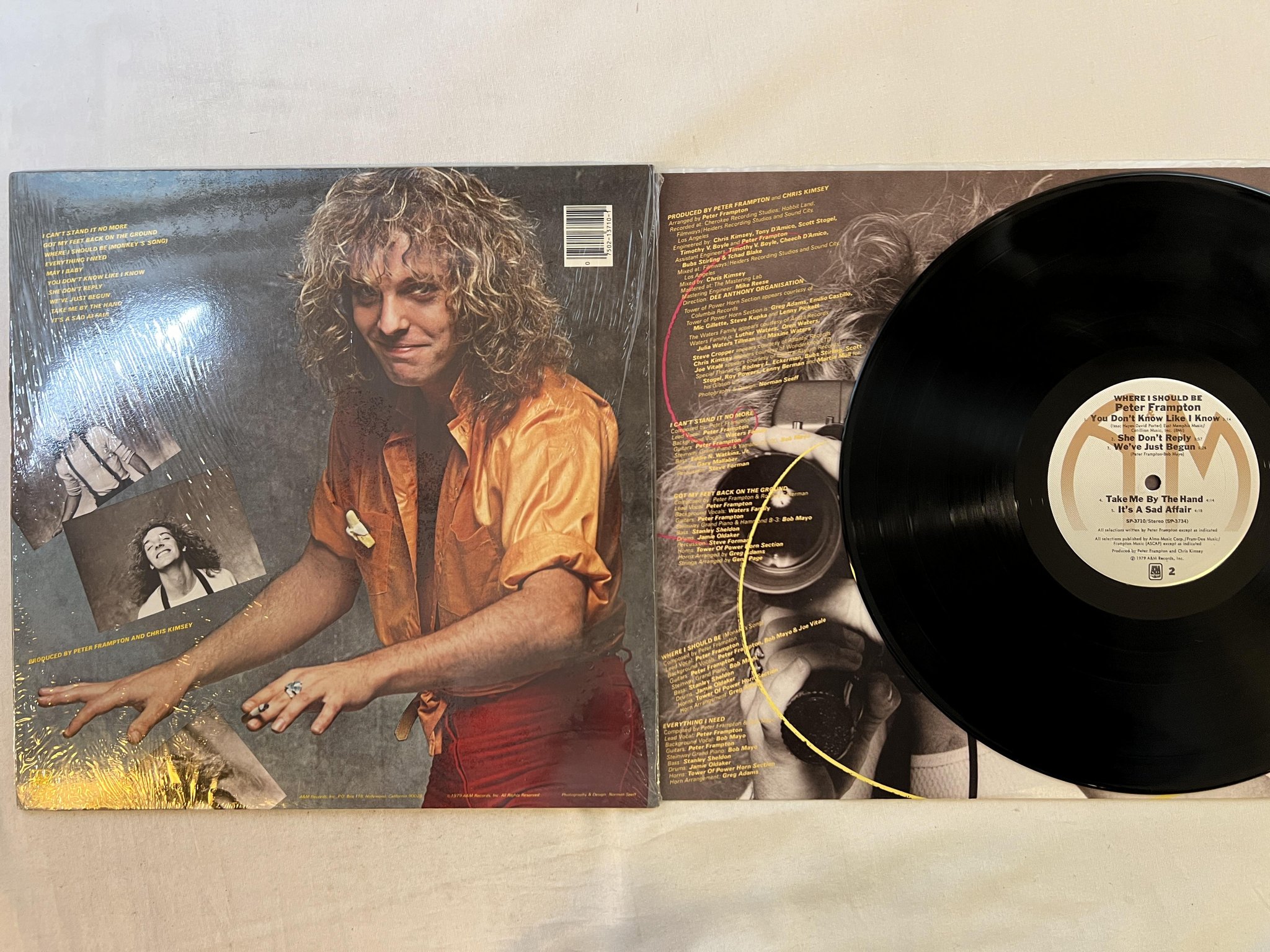 Omslagsbild för skivan PETER FRAMPTON where I should be LP -79 US A&M SP 3710