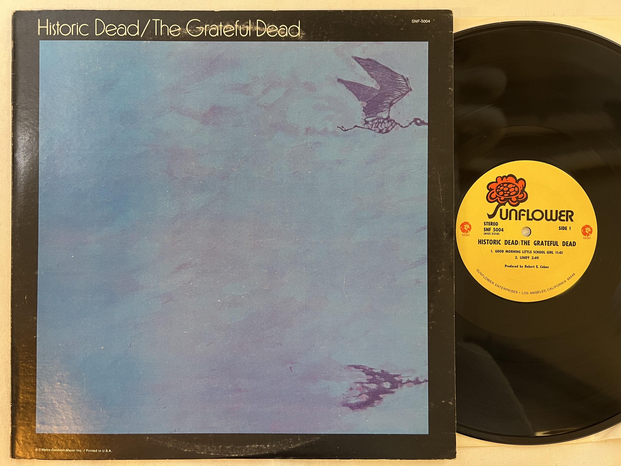 Omslagsbild för skivan THE GRATEFUL DEAD Historic Dead LP -71 US SUNFLOWER SNF-5004
