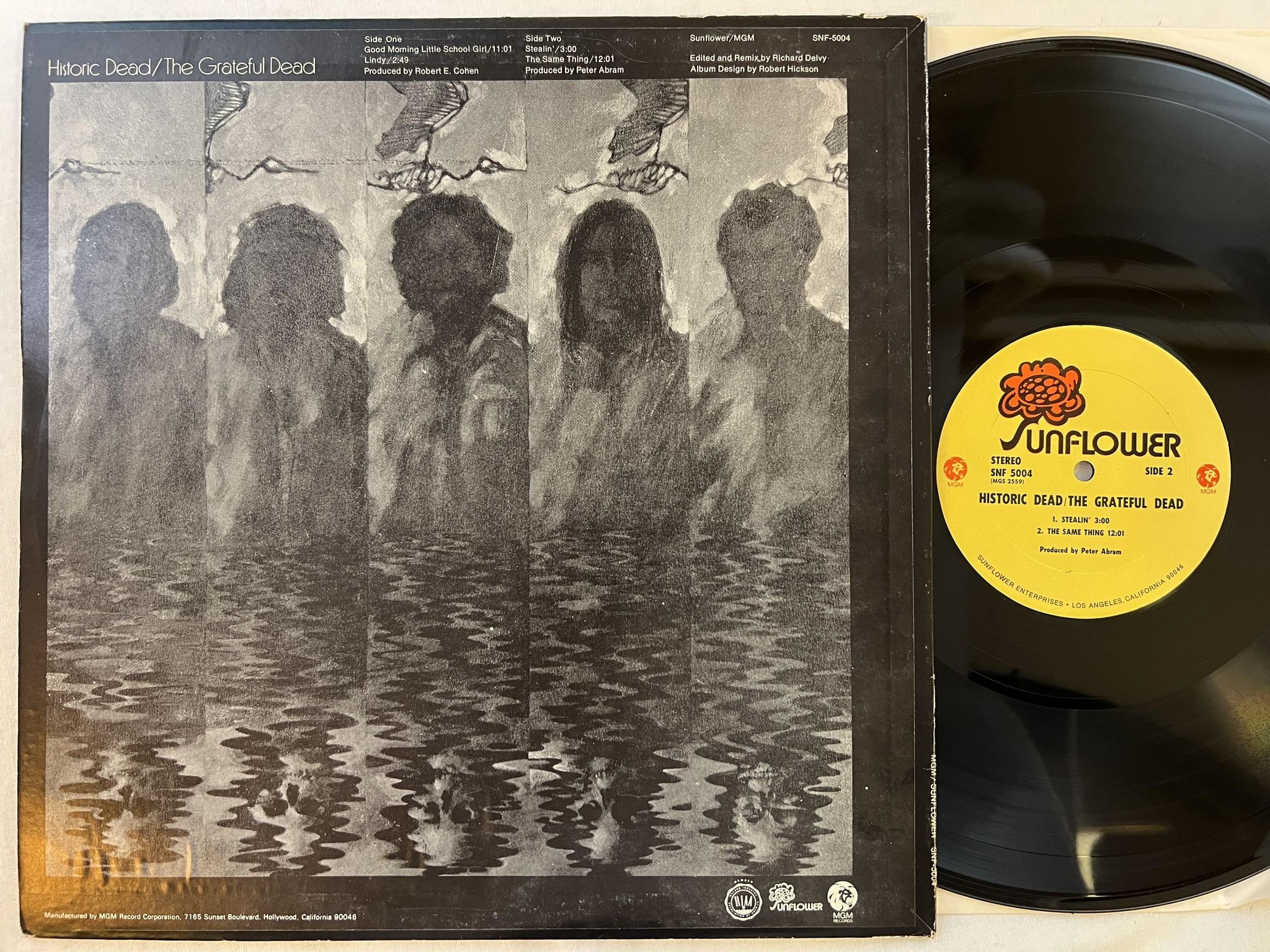 Omslagsbild för skivan THE GRATEFUL DEAD Historic Dead LP -71 US SUNFLOWER SNF-5004