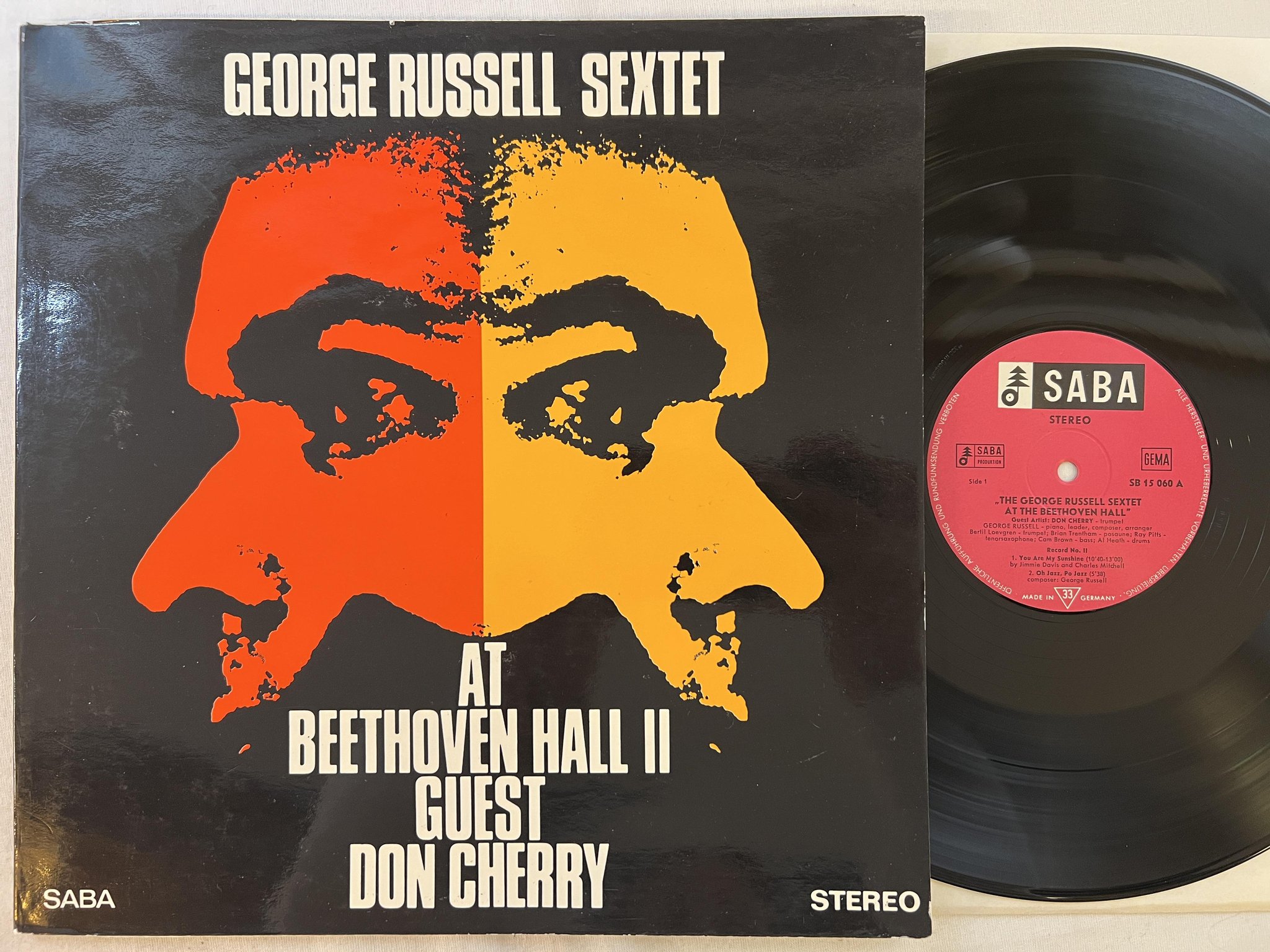 Omslagsbild för skivan THE GEORGE RUSSELL SEXTET at the Beethoven Hall LP Ger SABA SB 15 060