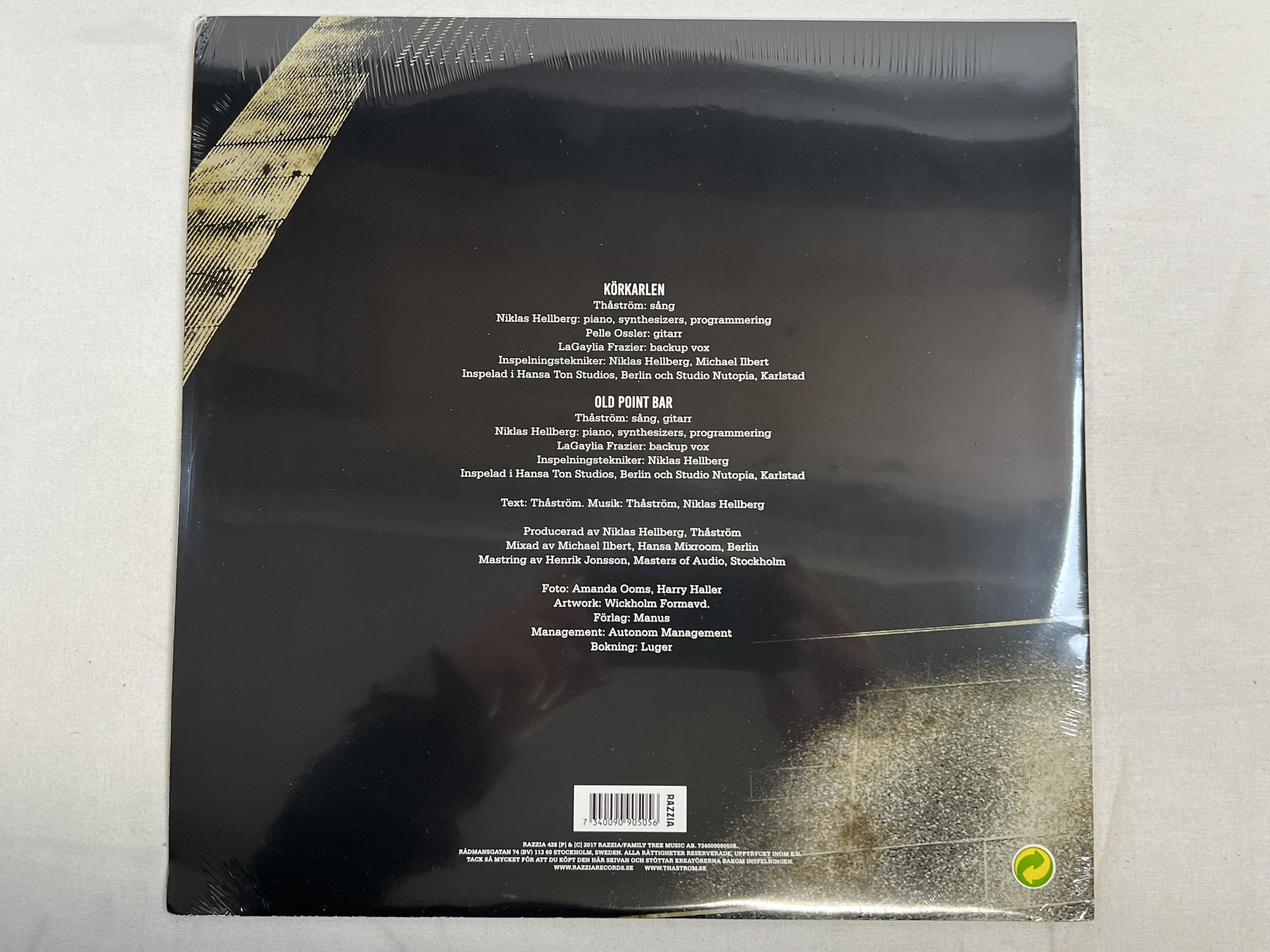 Omslagsbild för skivan THÅSTRÖM Körkarlen / Old Point Bar 12"single 2017 Swe RAZZIA RAZZIA 428 *sealed*