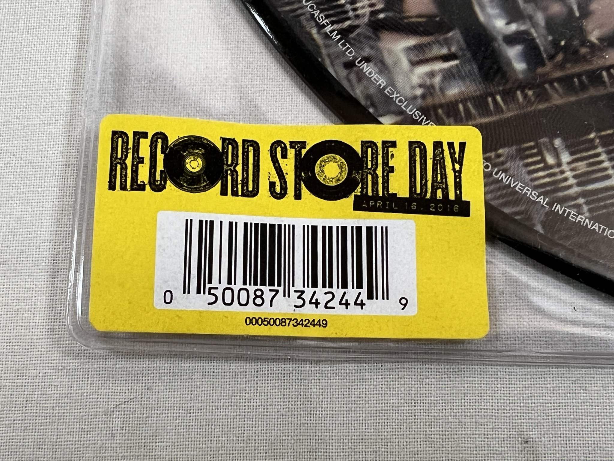 Omslagsbild för skivan JOHN WILLIAMS star wars 10" picture disc 2016 LUCAS FILM LTD ** RSD **