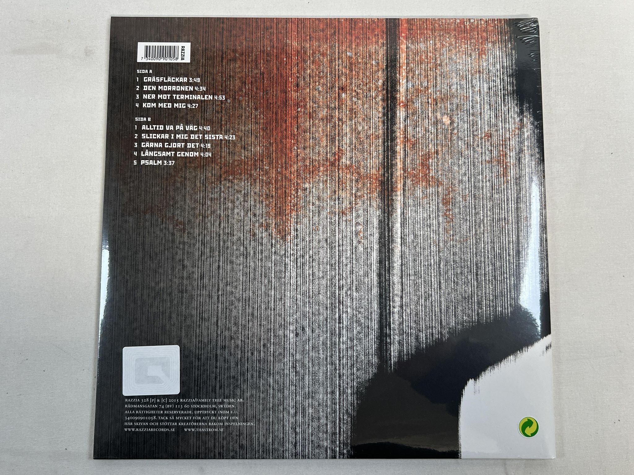Omslagsbild för skivan THÅSTRÖM den morronen LP 2015 RAZZIA 329 *** still sealed ***