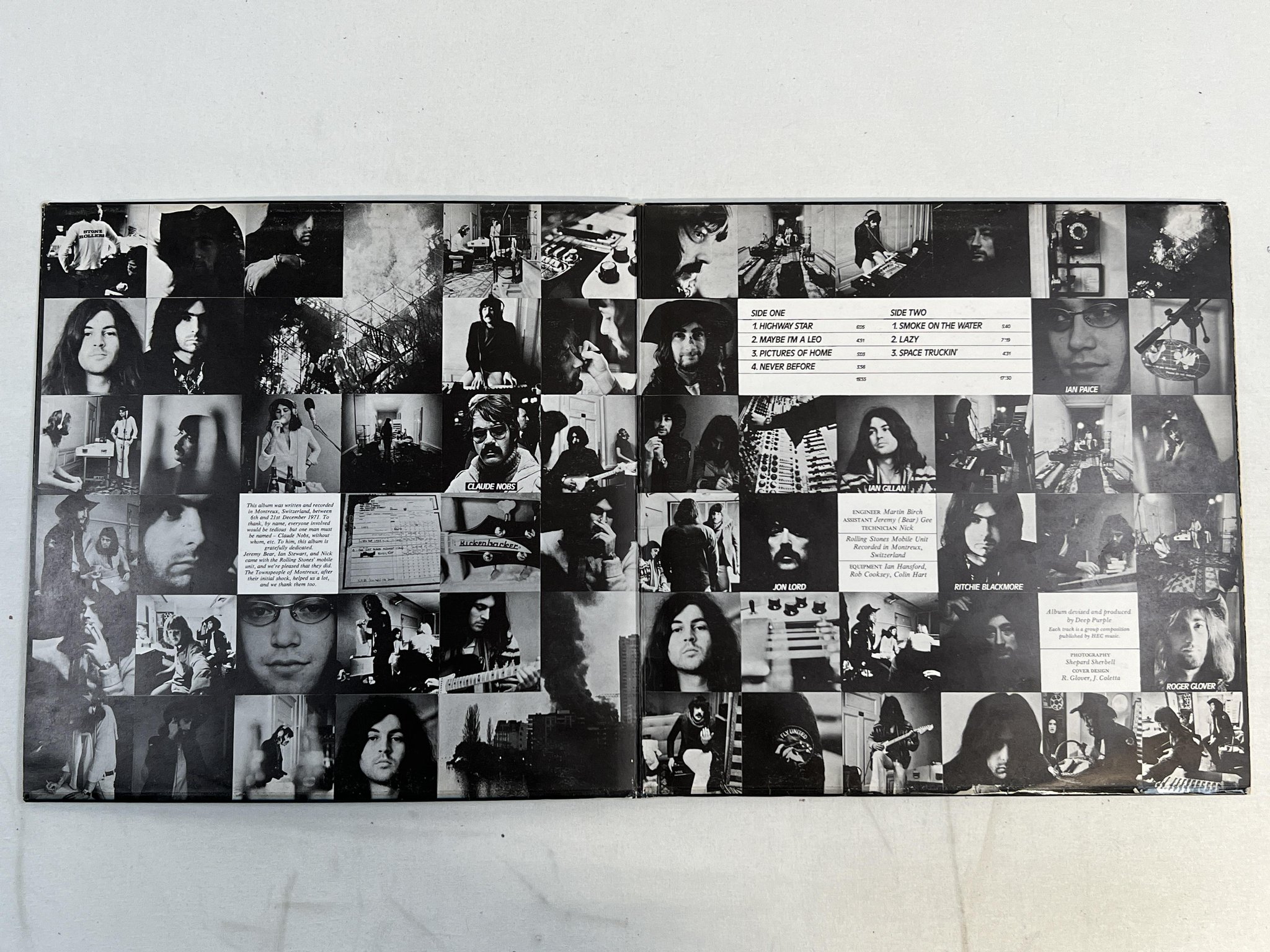 Omslagsbild för skivan DEEP PURPLE machine head LP -72 UK PURPLE TPSA 7504