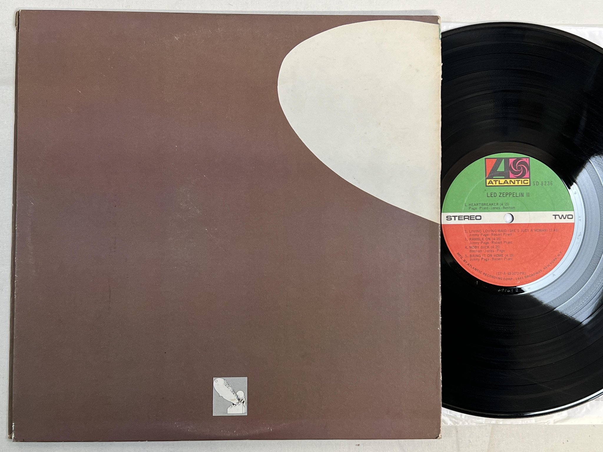 Omslagsbild för skivan LED ZEPPELIN II LP -69 US ATLANTIC SD 8236 ** PRESSWELL variant 5 / RARE **