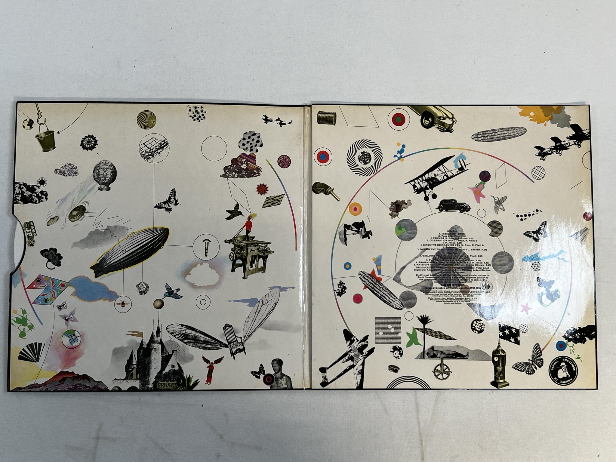 Omslagsbild för skivan LED ZEPPELIN III LP -70 UK 1st press ATLANTIC red/plum 2401002 ** RARE **