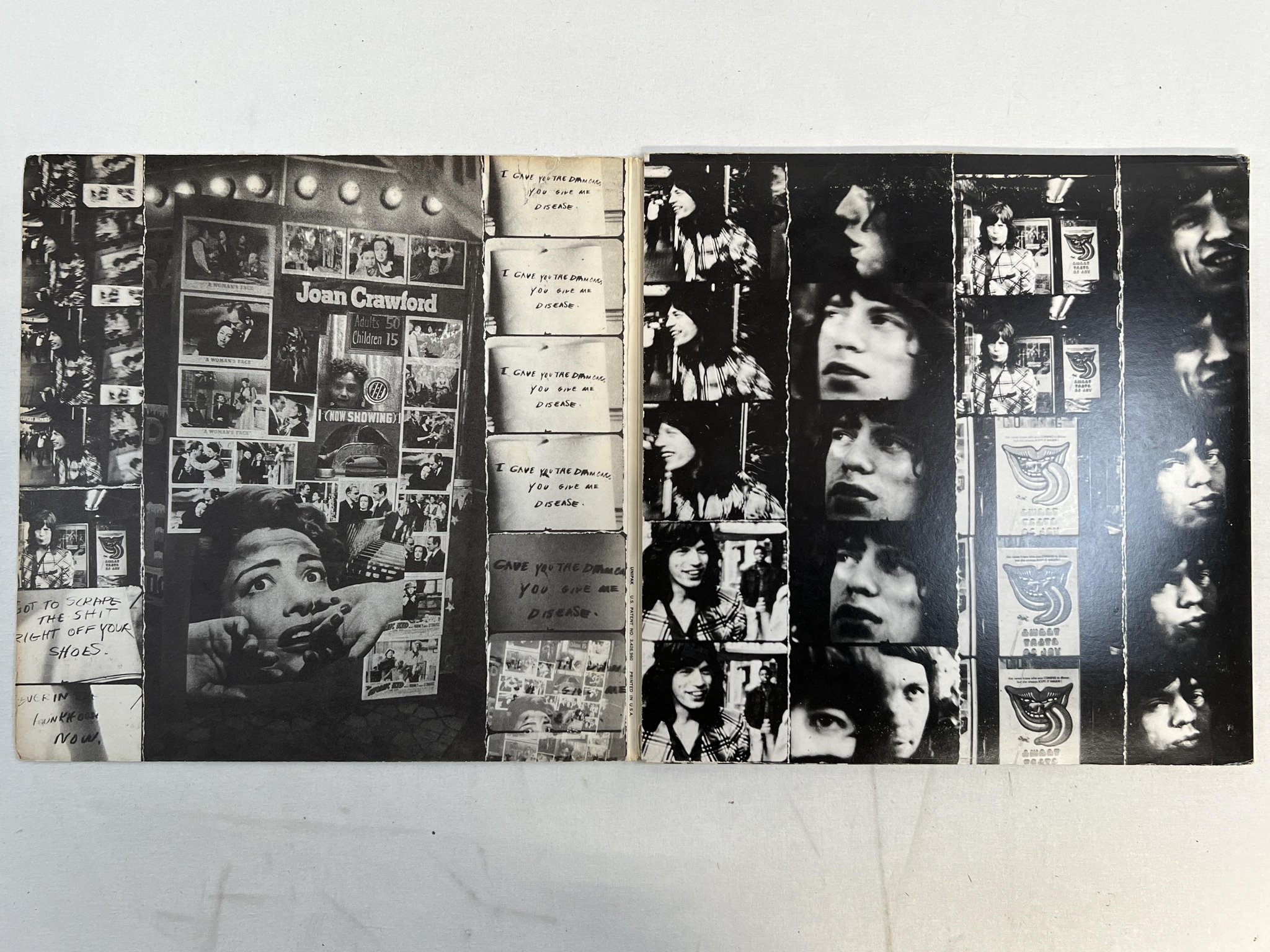 Omslagsbild för skivan ROLLING STONES exile main st 2xLP -72 US COC 2-2900