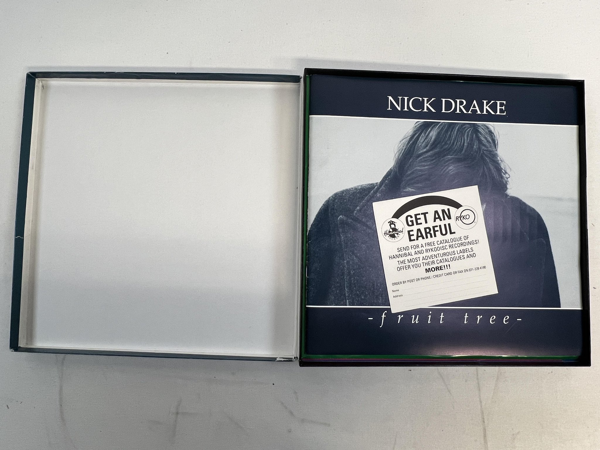 Omslagsbild för skivan NICK DRAKE fruit tree BOX SET 4xLP -86 HANNIBAL HNBX 5302 ** wonderful **