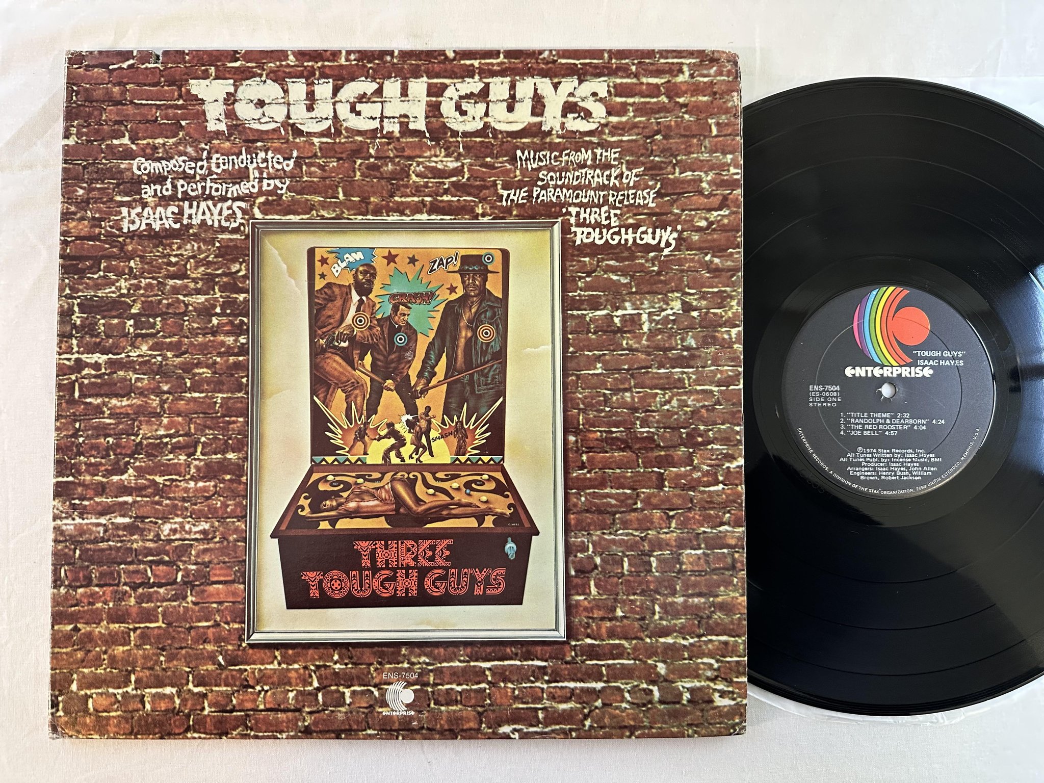 Omslagsbild för skivan ISAAC HAYES Tough Guys LP -74 US ENTERPRISE ENS-7504