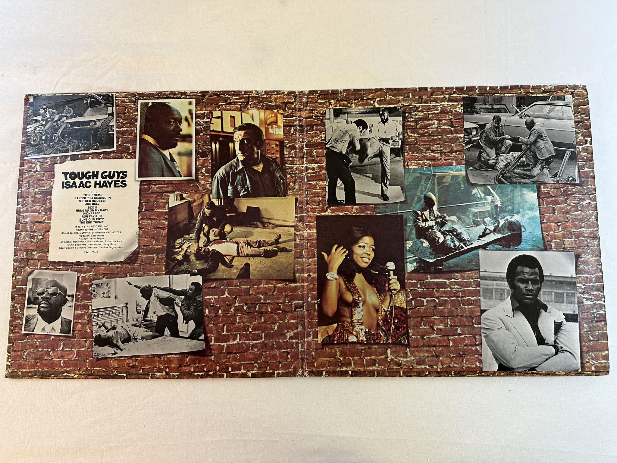 Omslagsbild för skivan ISAAC HAYES Tough Guys LP -74 US ENTERPRISE ENS-7504