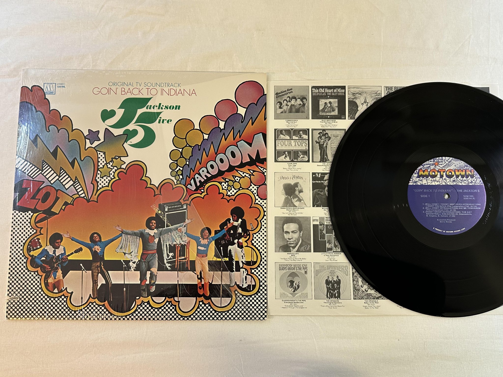 Omslagsbild för skivan THE JACKSON FIVE Goin' Back To Indiana LP -82 US MOTOWN 5261ML
