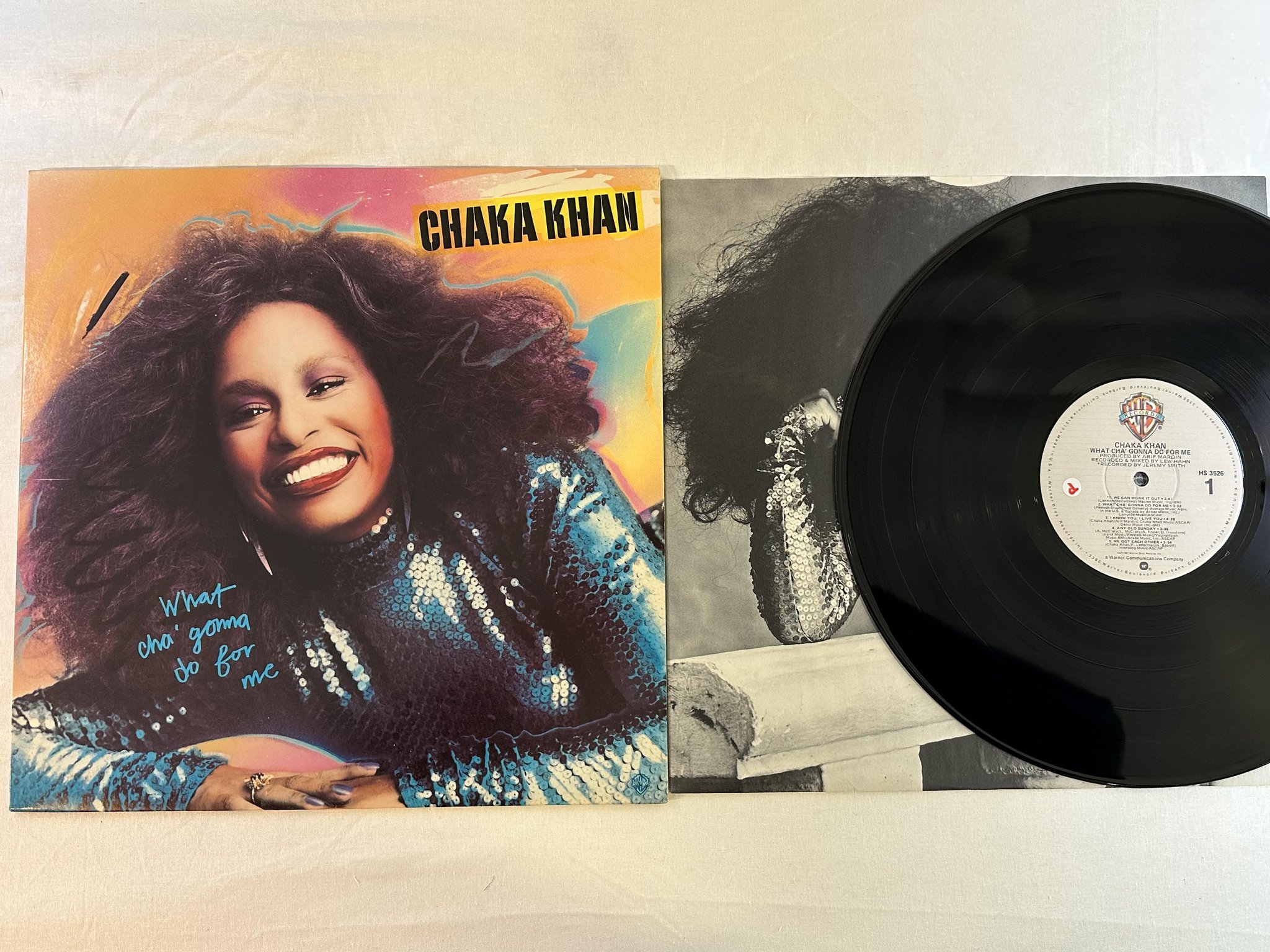 Omslagsbild för skivan CHAKA KHAN What Cha' Gonna Do For Me LP -81 US WARNER HS 3526