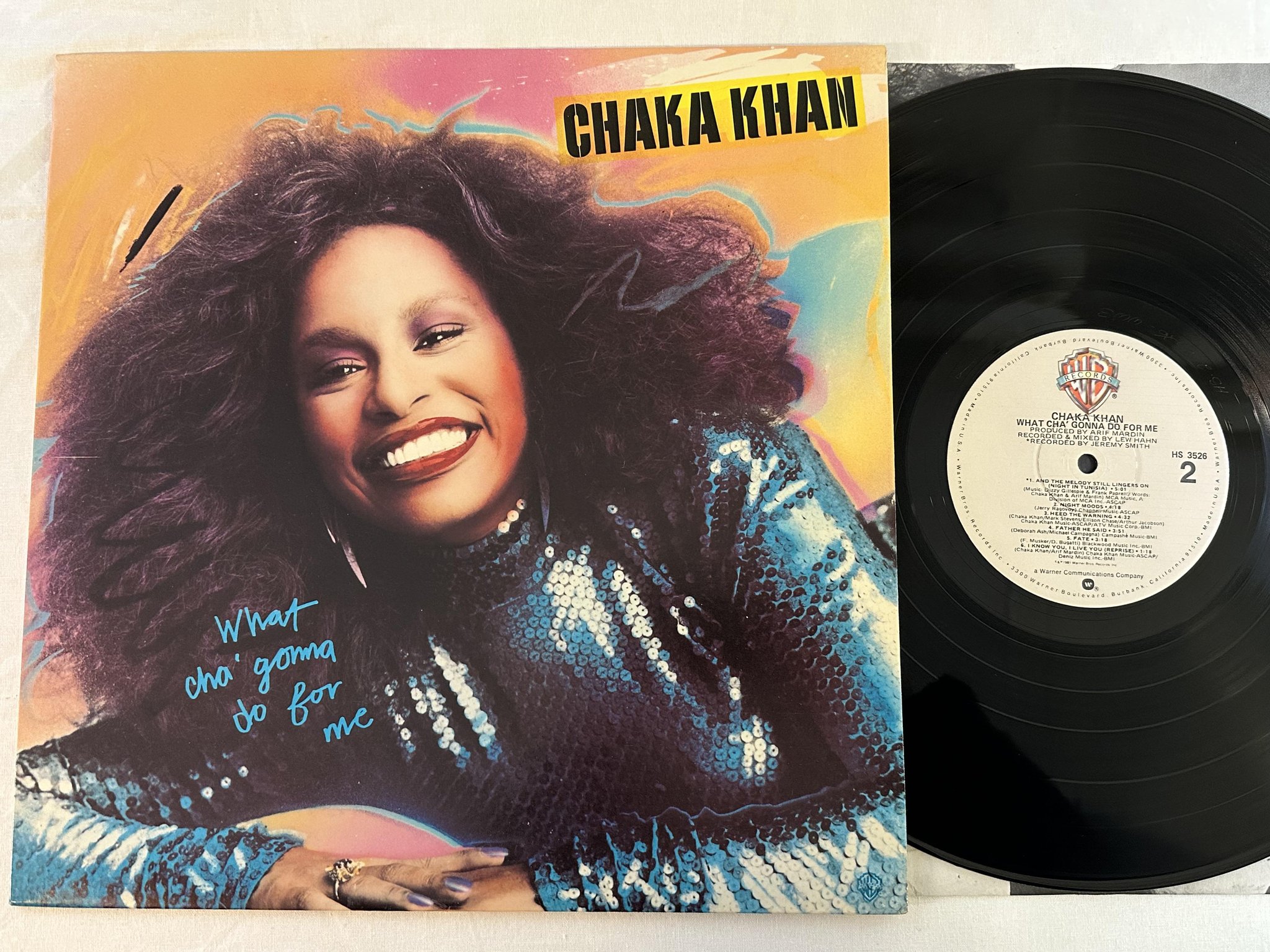 Omslagsbild för skivan CHAKA KHAN What Cha' Gonna Do For Me LP -81 US WARNER HS 3526